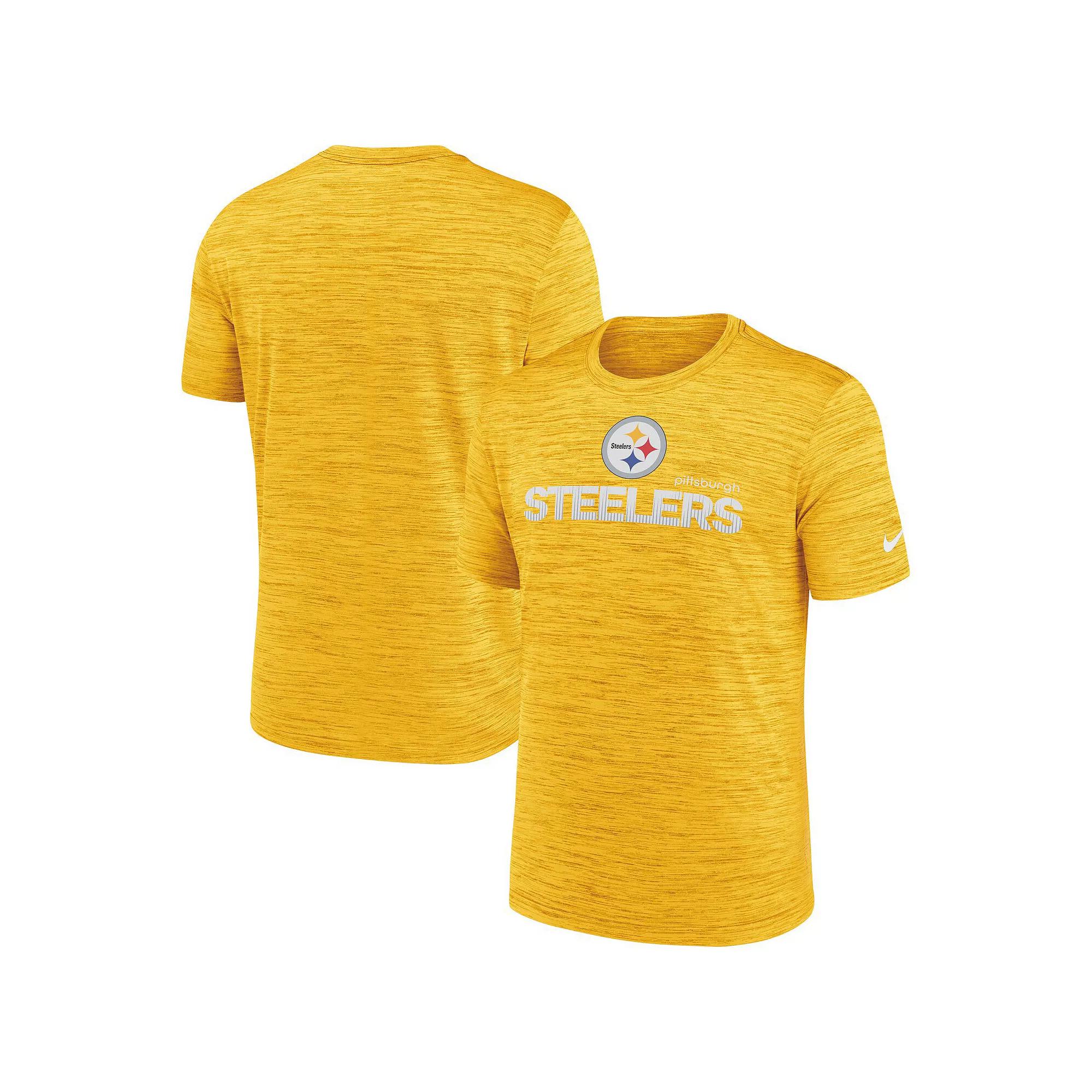 Men's Nike Gold Pittsburgh Steelers Blitz Velocity Modern Performance T-Shirt, Size: 3XL Product Image