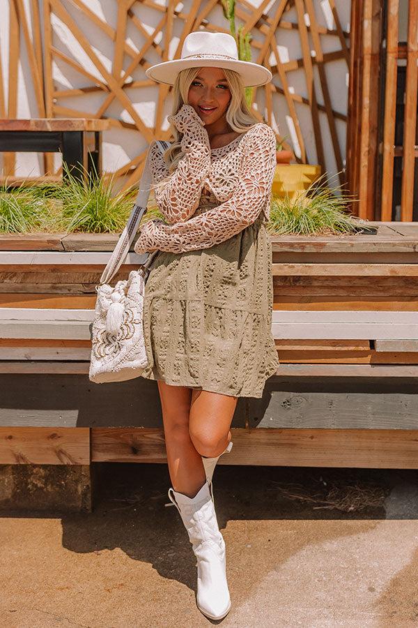 Sweeter Than Sunshine Babydoll Dress In Olive Product Image