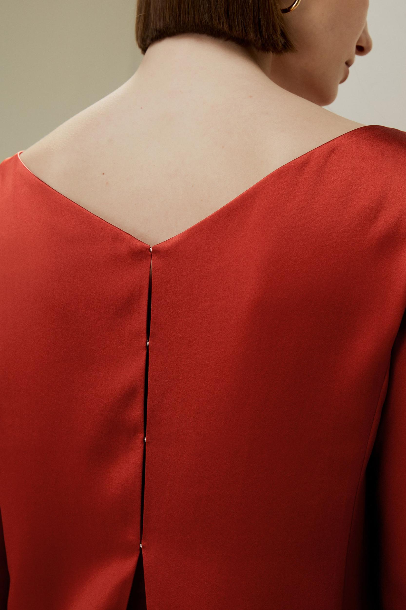 Minimalist Shiny Silk Top Product Image