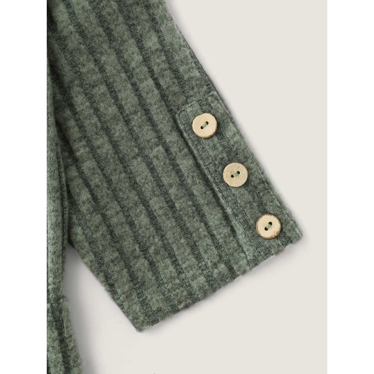 Plus Size Cowl Neck Ribbed Fitted Knit Dress DarkSlateGray Women Leisure Texture Ruffled collar Extra Long Sleeve Curvy BloomChic 12/L Product Image