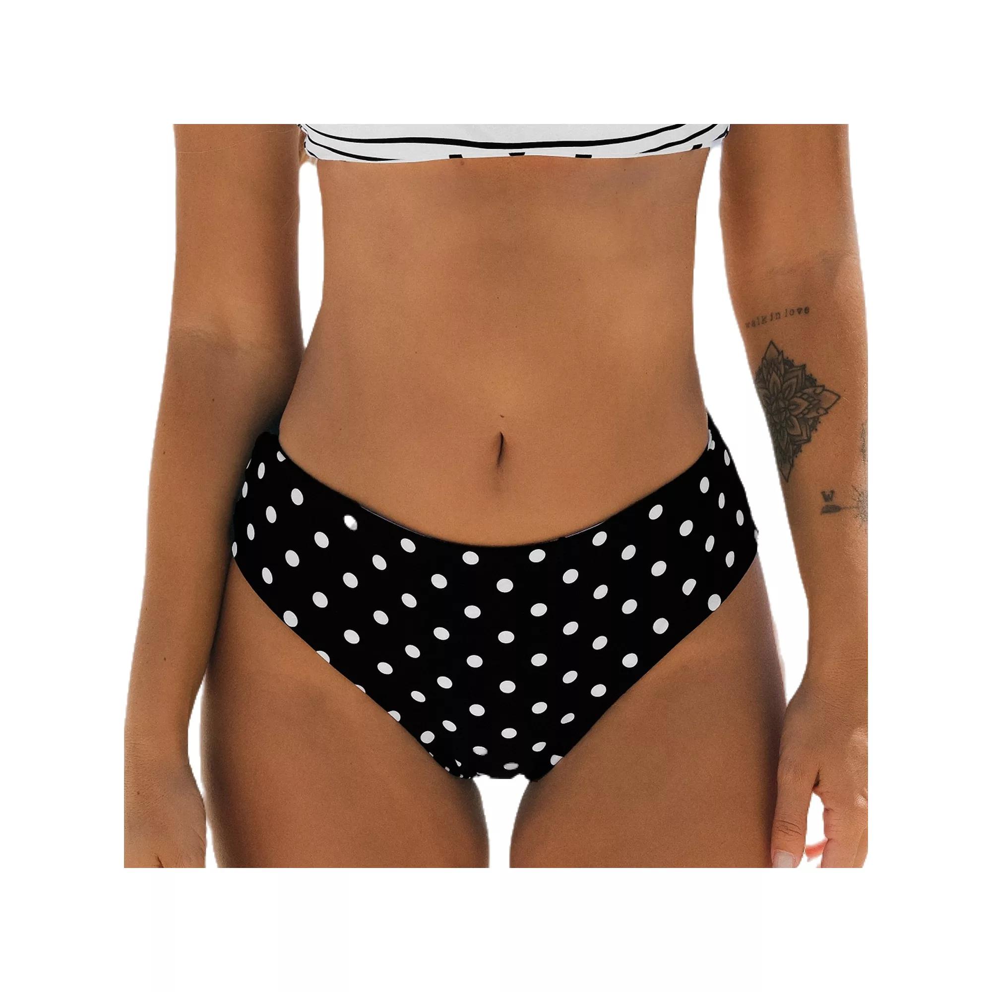 Cupshe Reversible Dot Bikini Bottoms, Women's, Size: Large Product Image