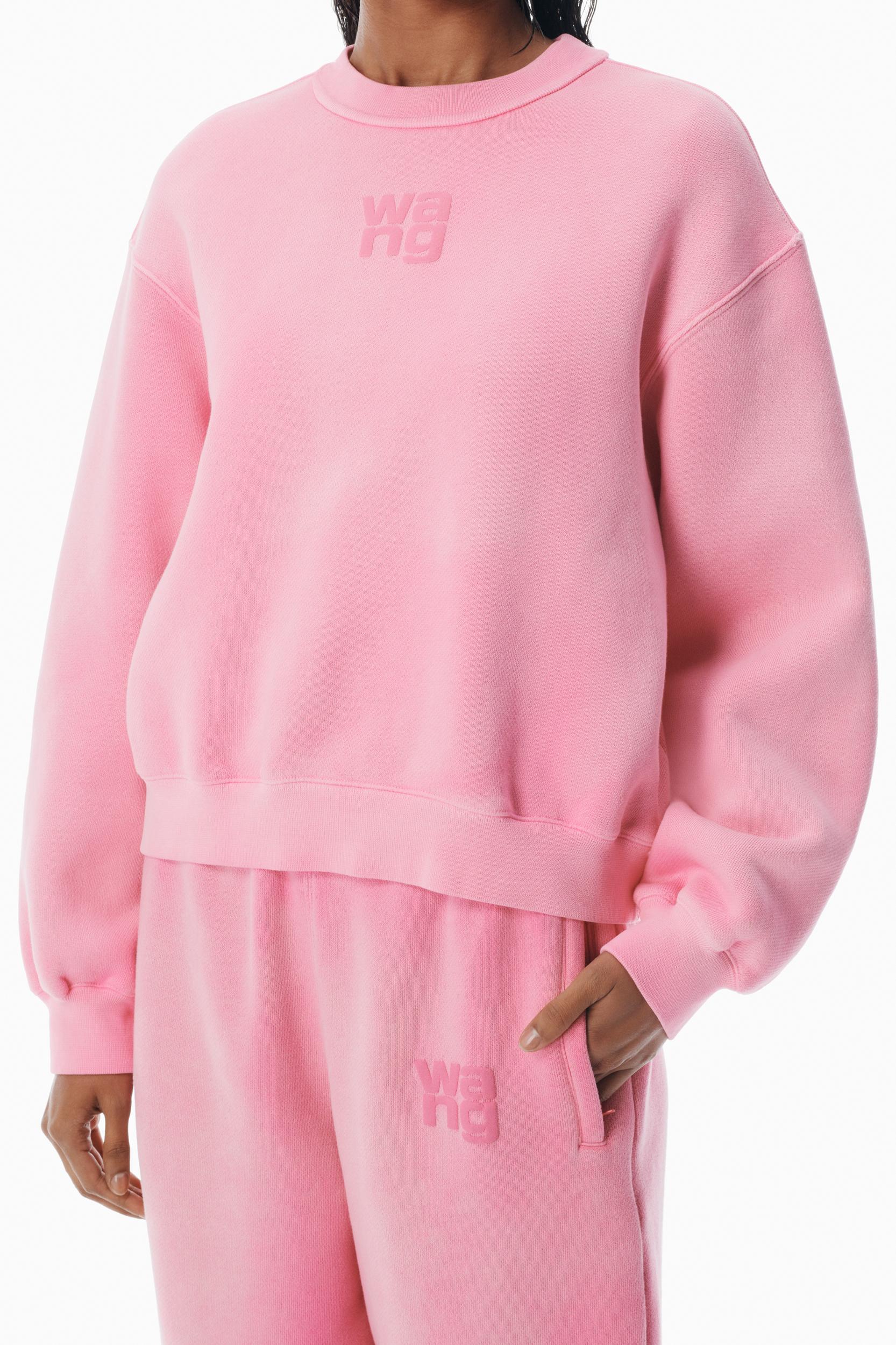 Pink Logo Puff Print Sweatshirt Product Image