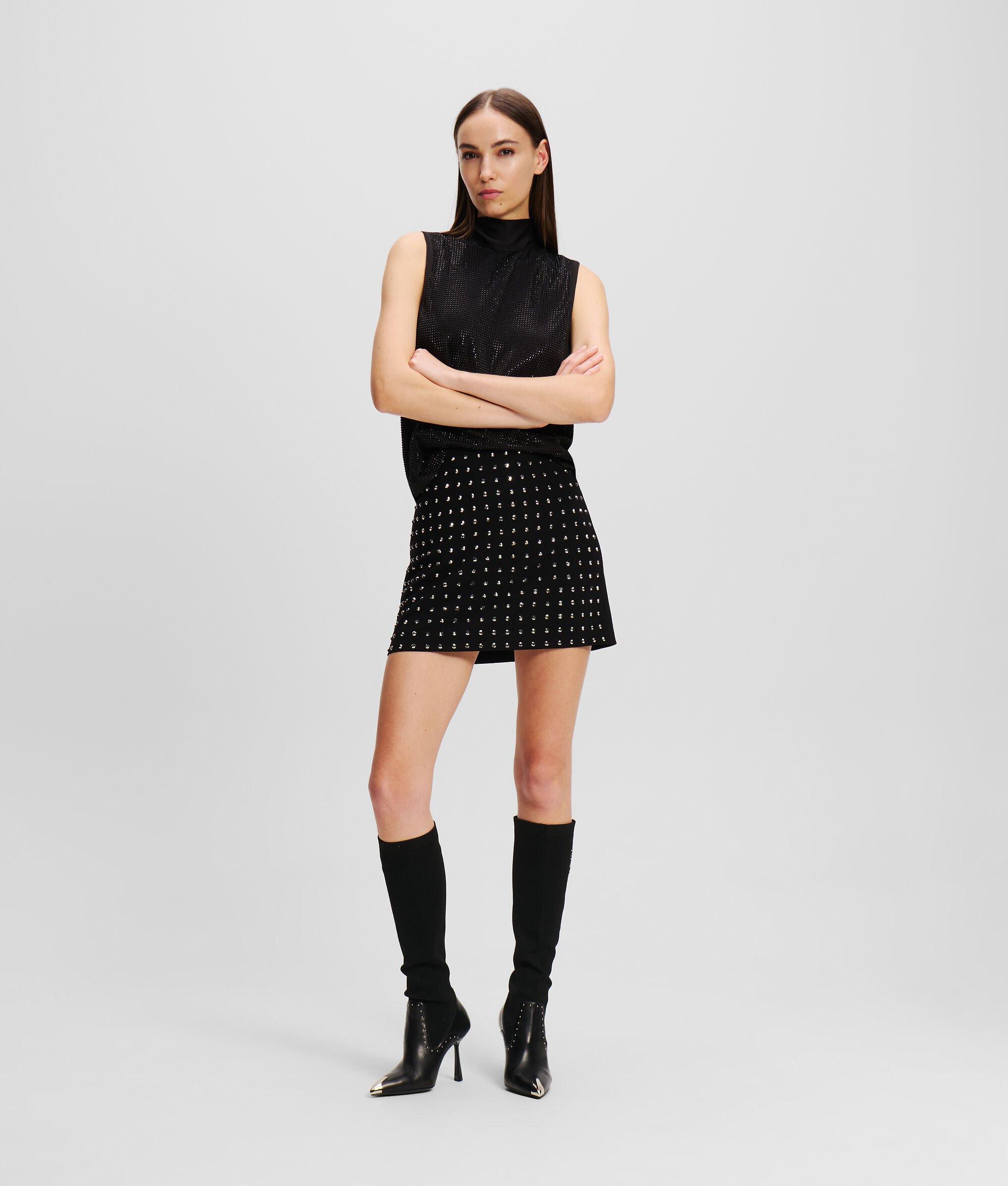 RHINESTONE MINI SKIRT Product Image