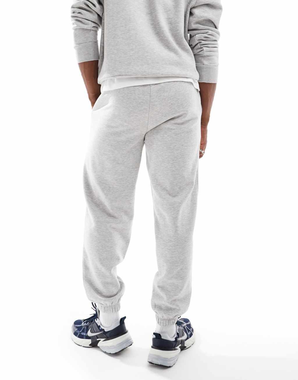 COLLUSION relaxed coordinate print skate sweatpants in gray heather - part of a set Product Image
