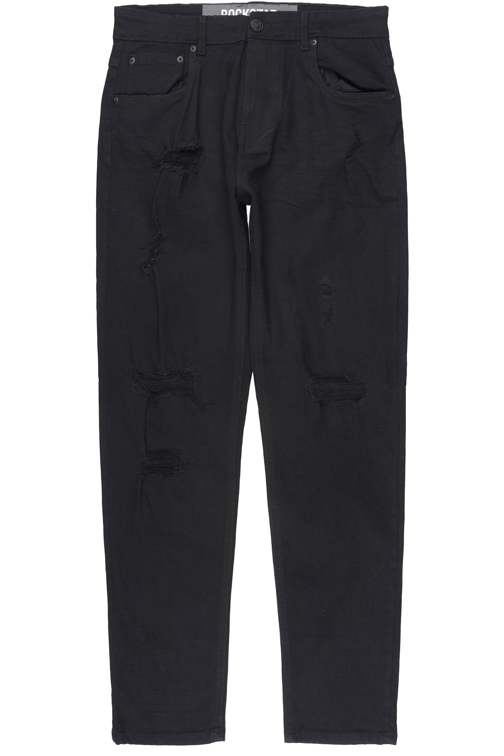 Enzi Jet Black Slim Fit Jean Male Product Image