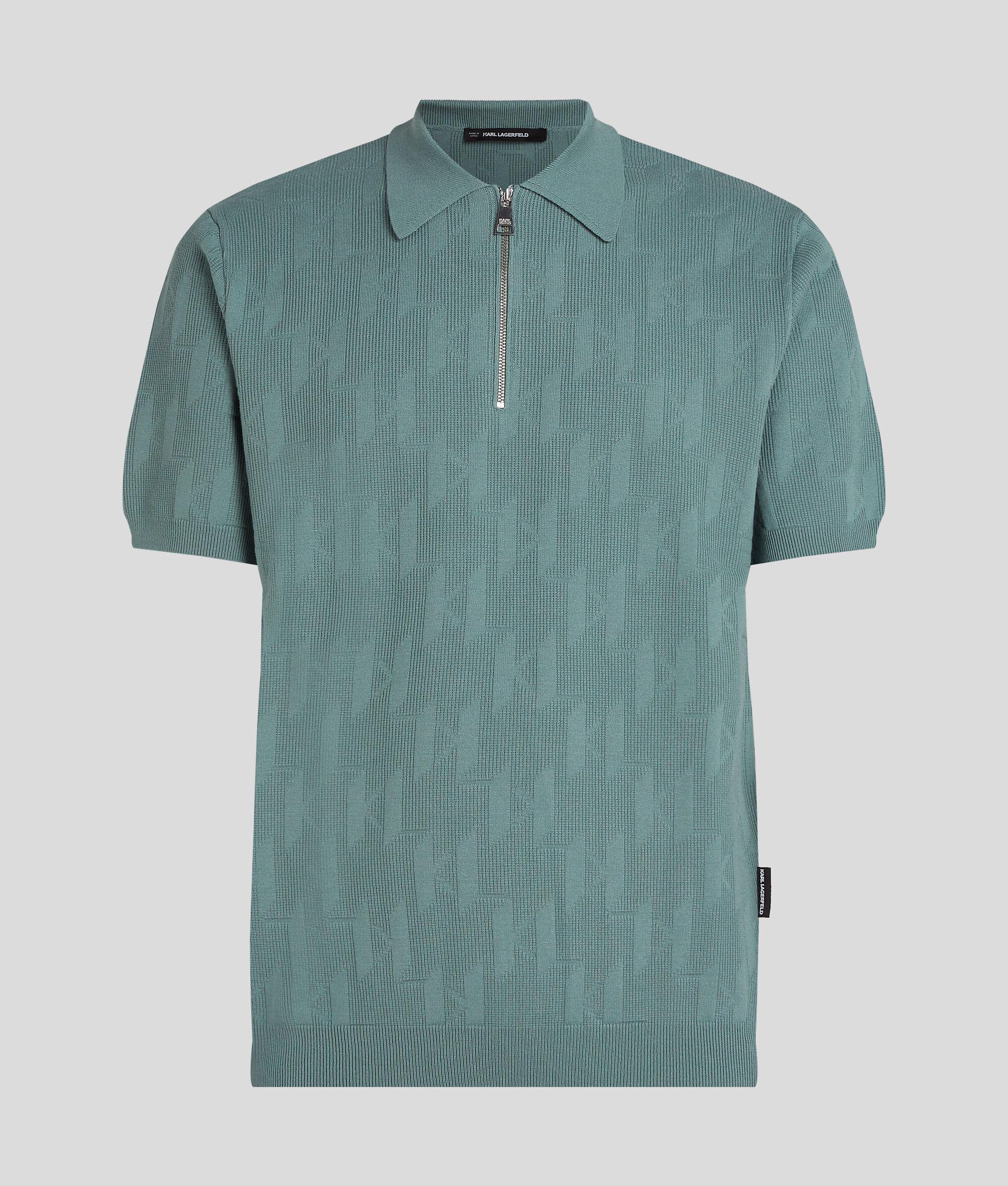 MONOGRAM ZIP-UP POLO SHIRT Product Image