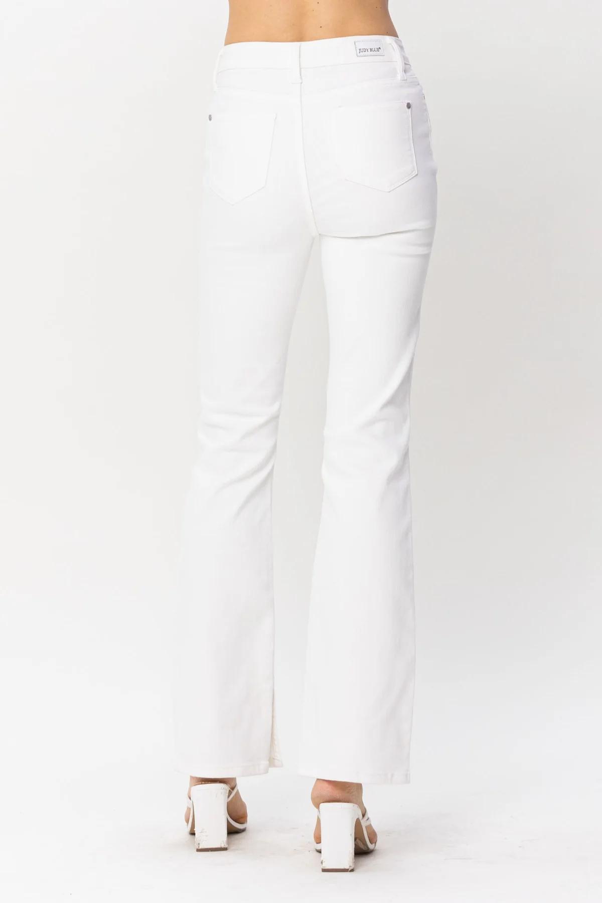 Judy Blue High Waist Side Slit Slim Boot Cut Jeans Product Image