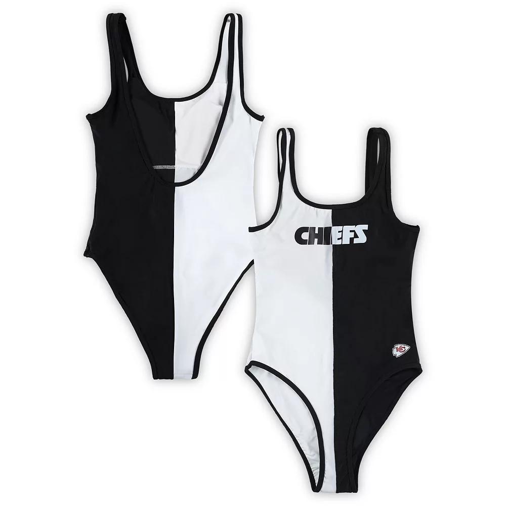 Women's G-III 4Her by Carl Banks Black Kansas City Chiefs Last Stand One-Piece Swimsuit, Size: Large Product Image