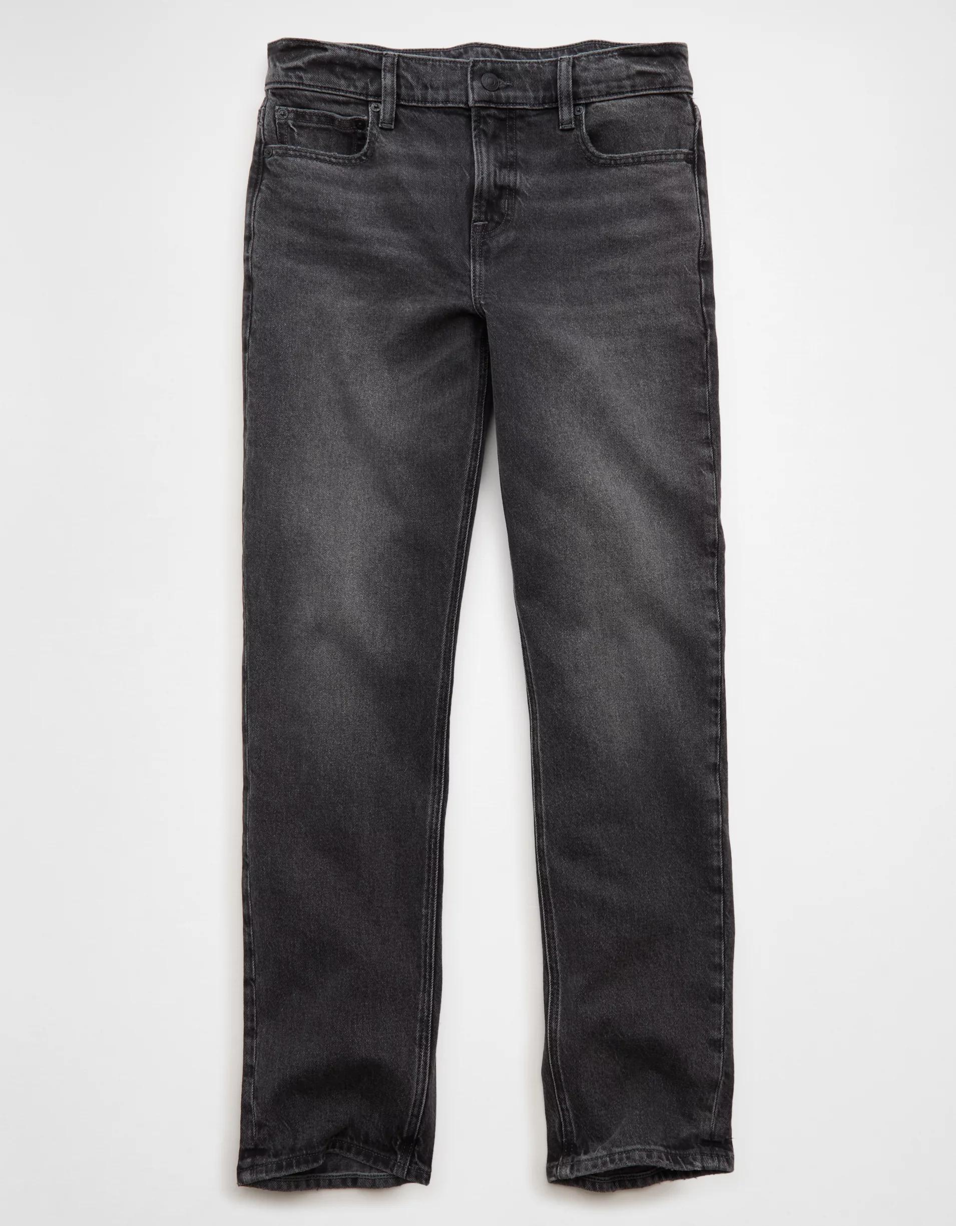 AE Stretch High-Waisted Straight Jean Product Image
