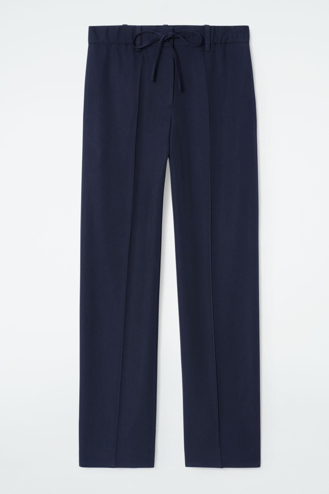 DRAWSTRING STRAIGHT-LEG PANTS Product Image