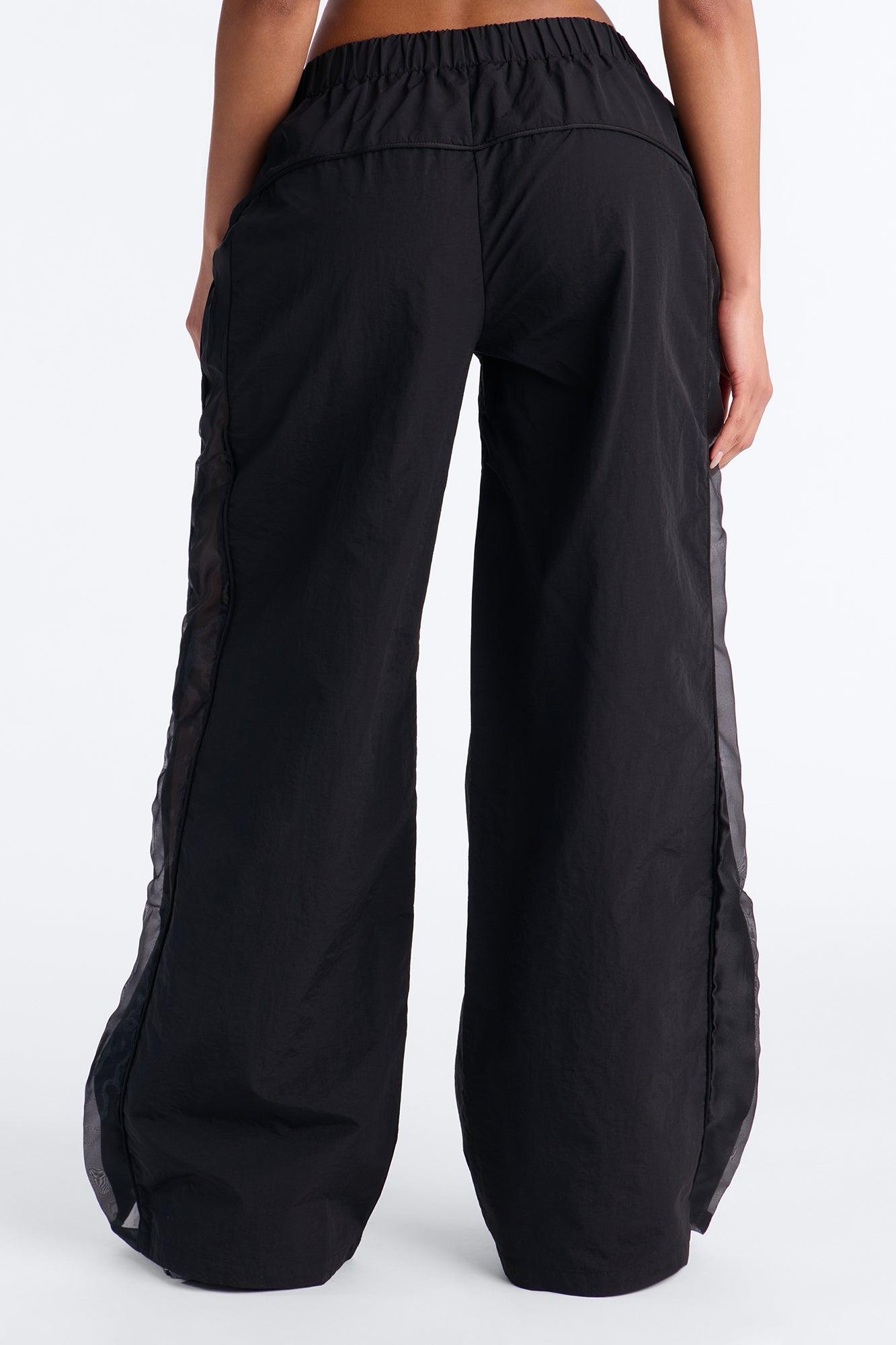 No Days Off Sheer Windbreaker Pant 33″ - Black Female Product Image