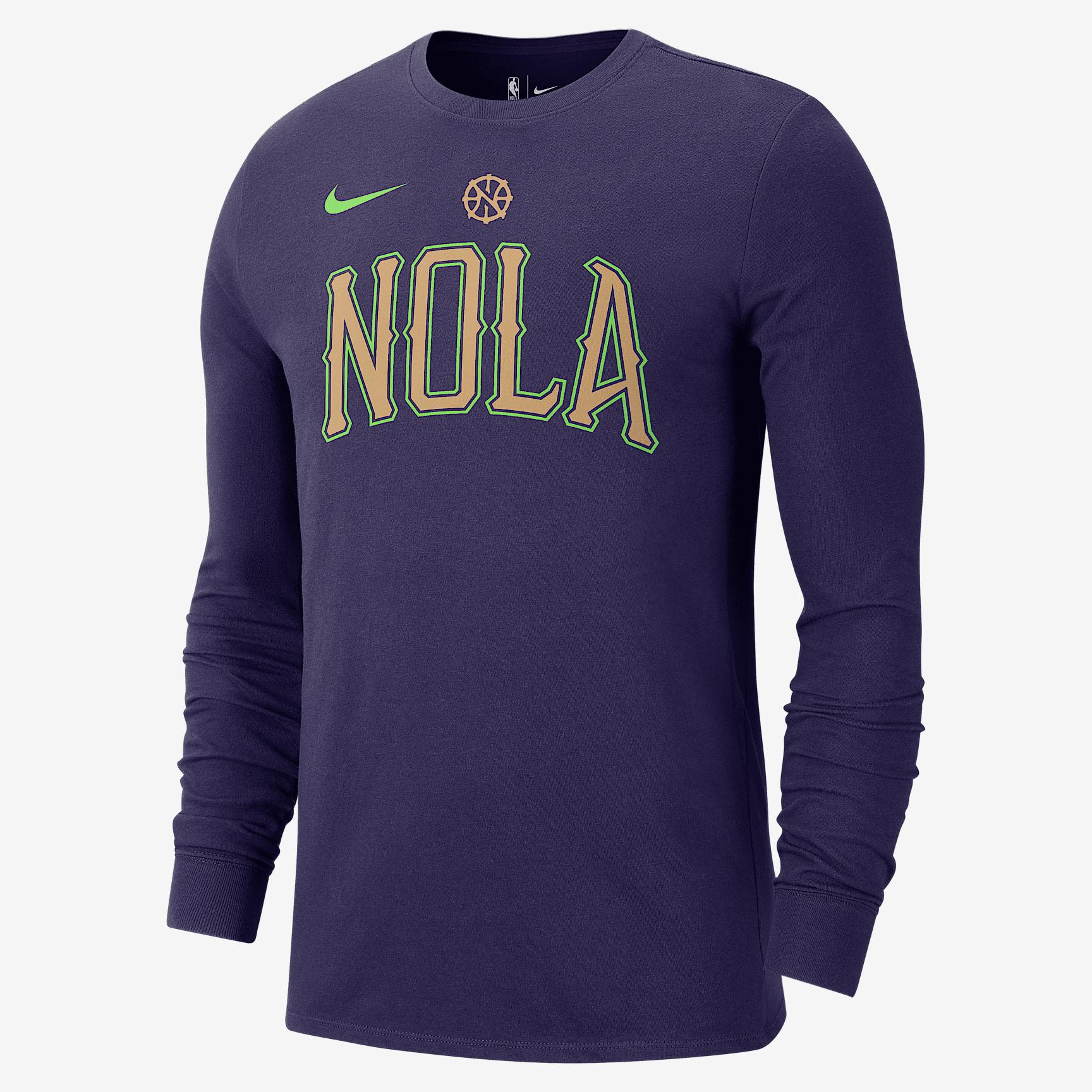 New Orleans Pelicans Essential City Edition Men's Nike NBA Long-Sleeve T-Shirt Product Image