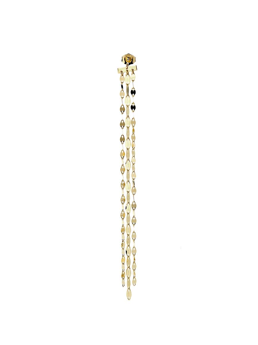 Womens Mega Gloss Blake 14K Yellow Gold Triple-Chain Drop Earring Product Image