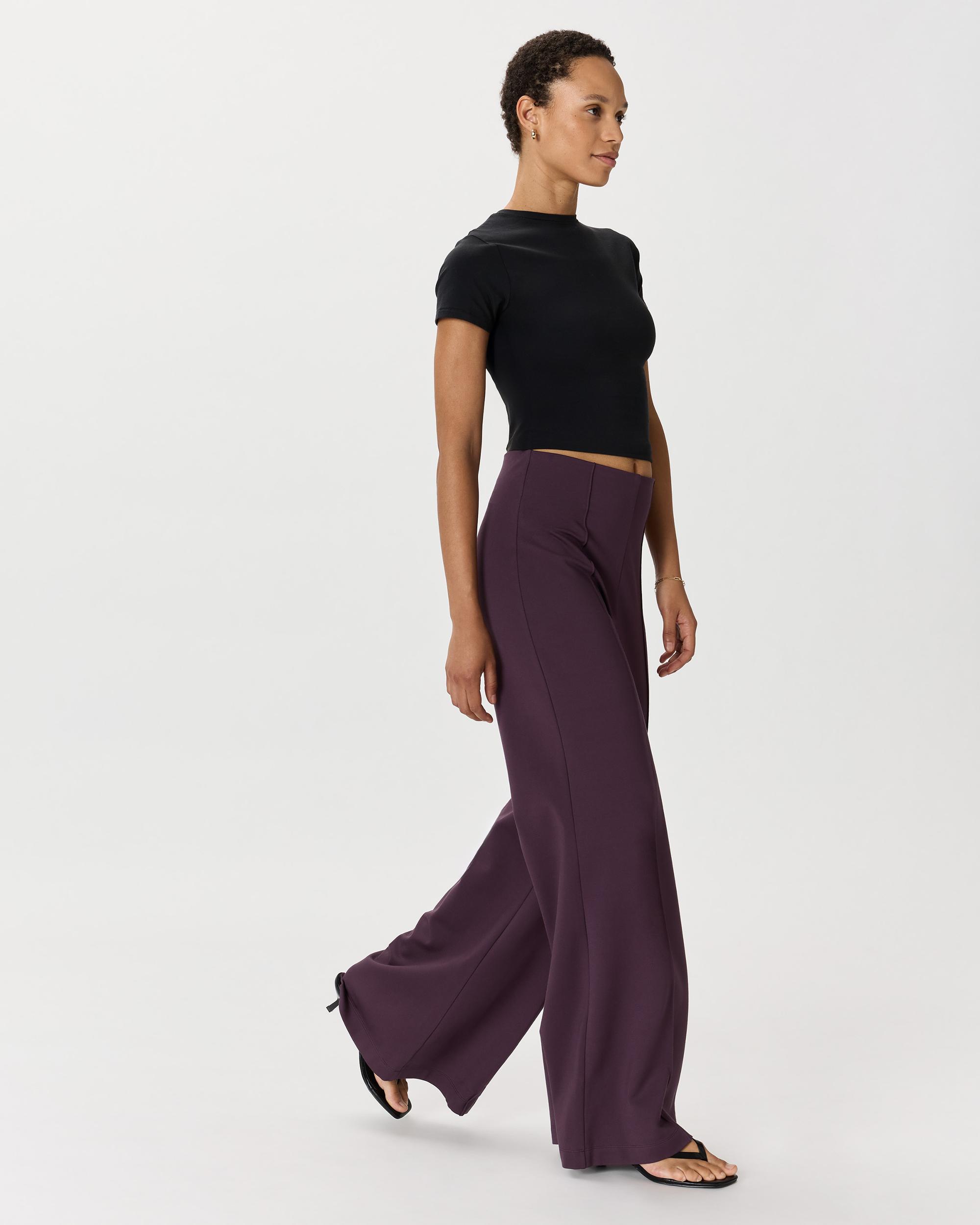 Quince | Women's Ultra-Stretch Ponte Super Wide Leg Pants Rayon Product Image