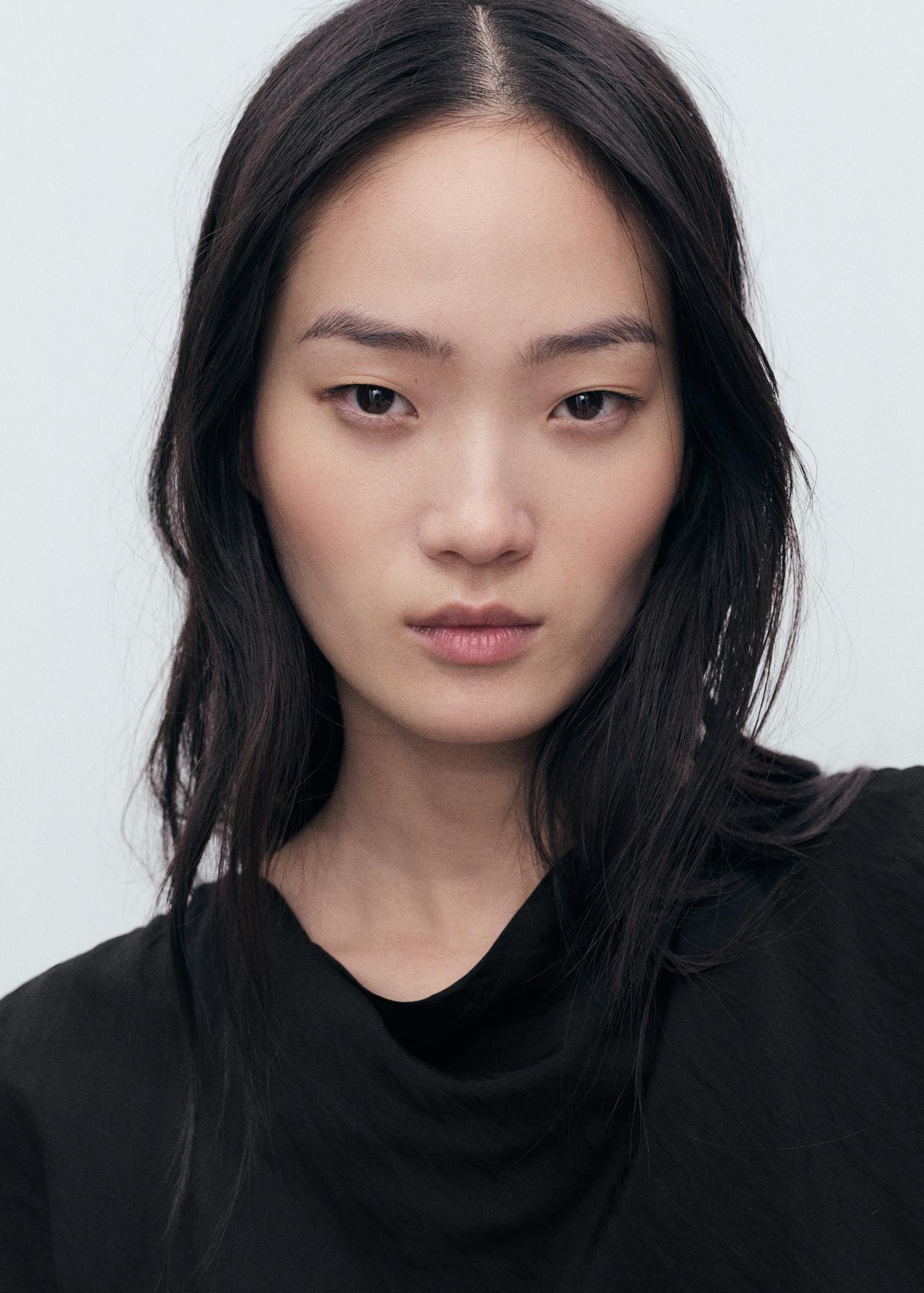 Draped straight dress - Women | MANGO USA Product Image