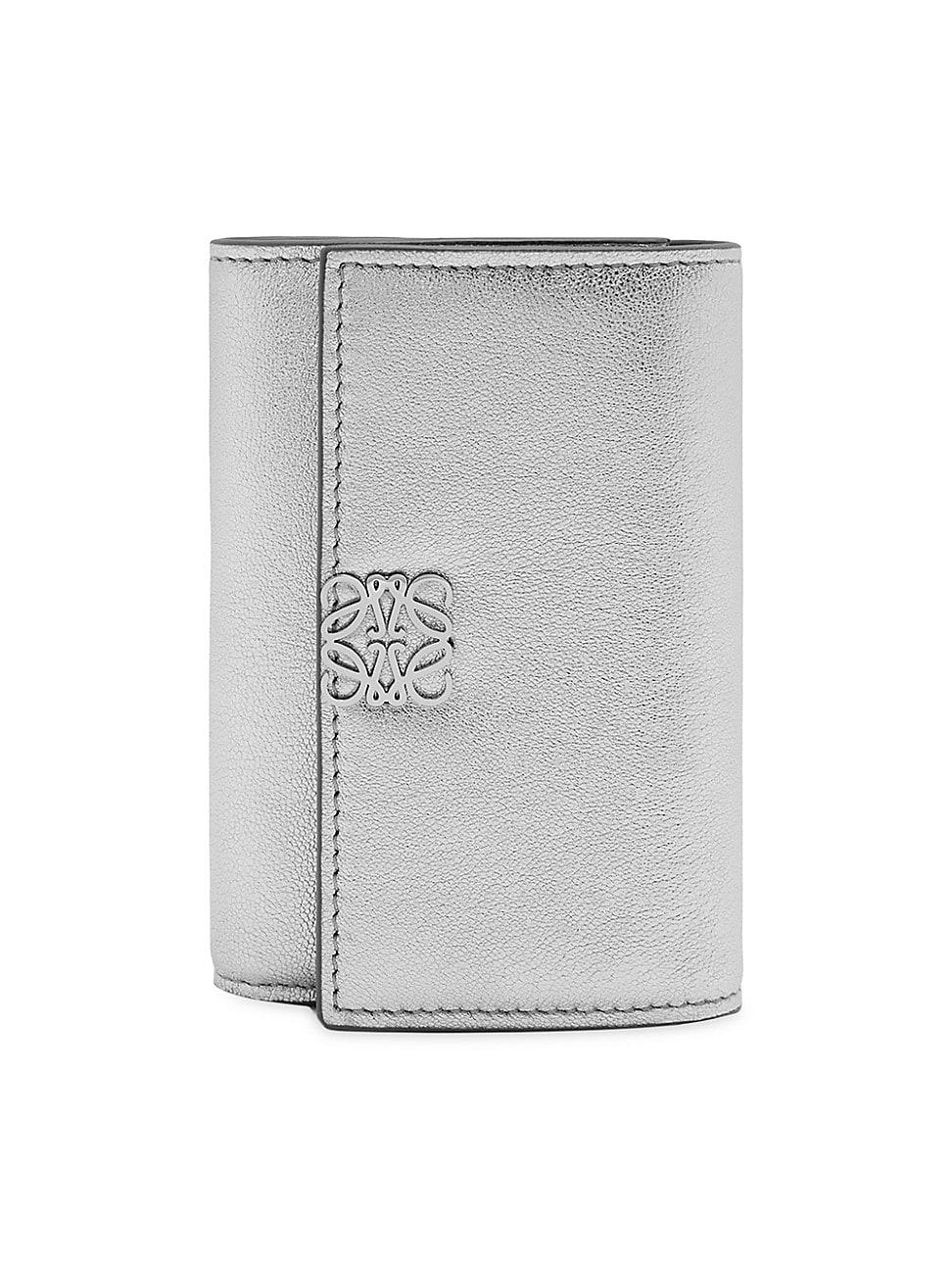 Womens Small Anagram Puffer Metallic Vertical Wallet Product Image