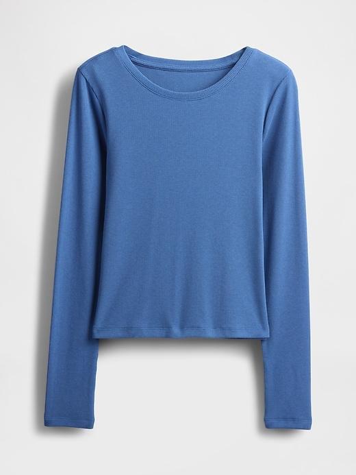 Modern Rib Crop T-Shirt Product Image