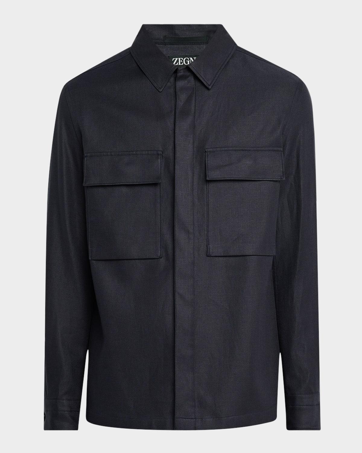 Mens Oasi Linen Overshirt Product Image