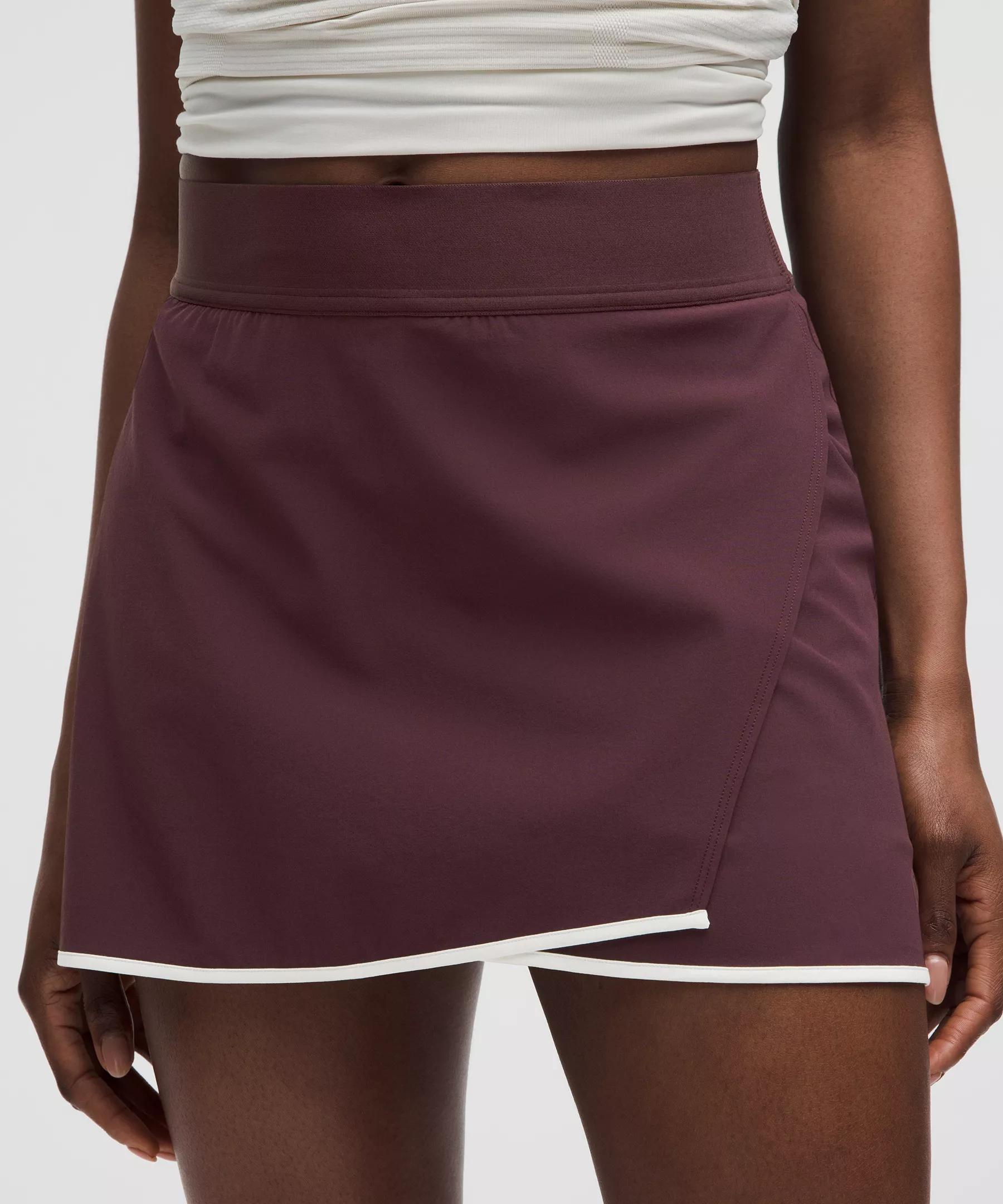 Lightweight Wrap-Front Tennis Skirt Product Image