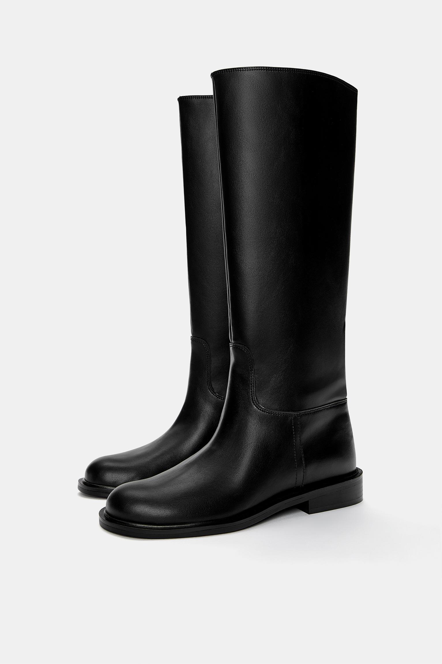 Flat knee-high boots Product Image