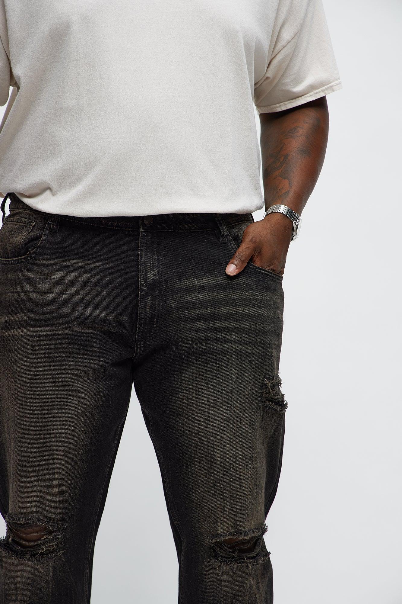 Whisked Away Ripped Slim Jeans - Black Wash Product Image