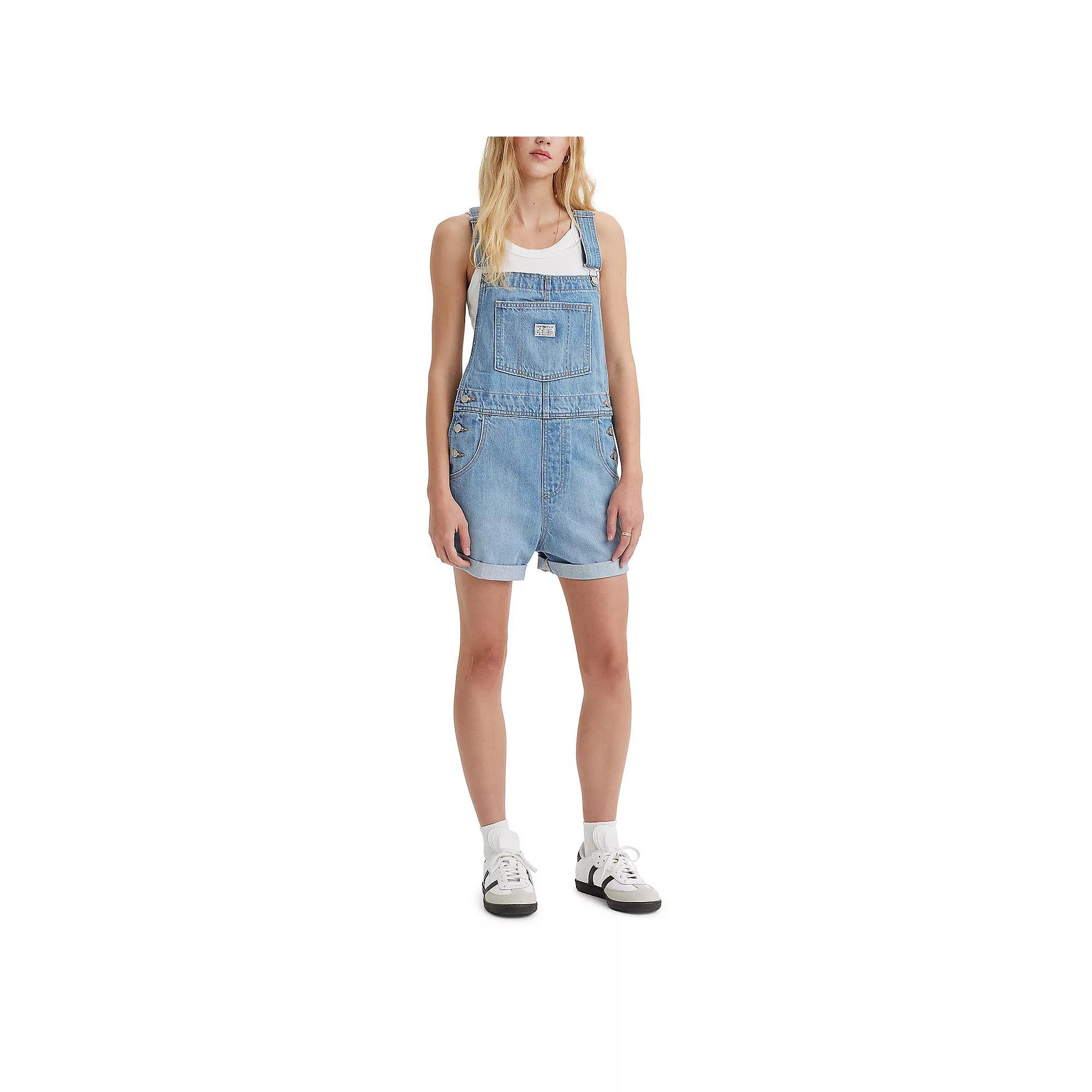 Levi's® Women's Vintage Shortalls XS: Lightweight Denim, Sleeveless, Square Neckline Product Image