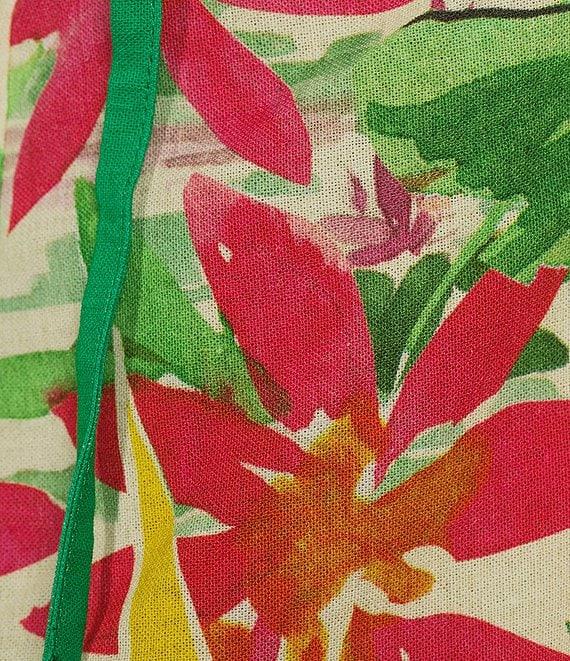 Antonio Melani Sabrina Tropical Printed Linen Button Down Coordinating Blouse Product Image