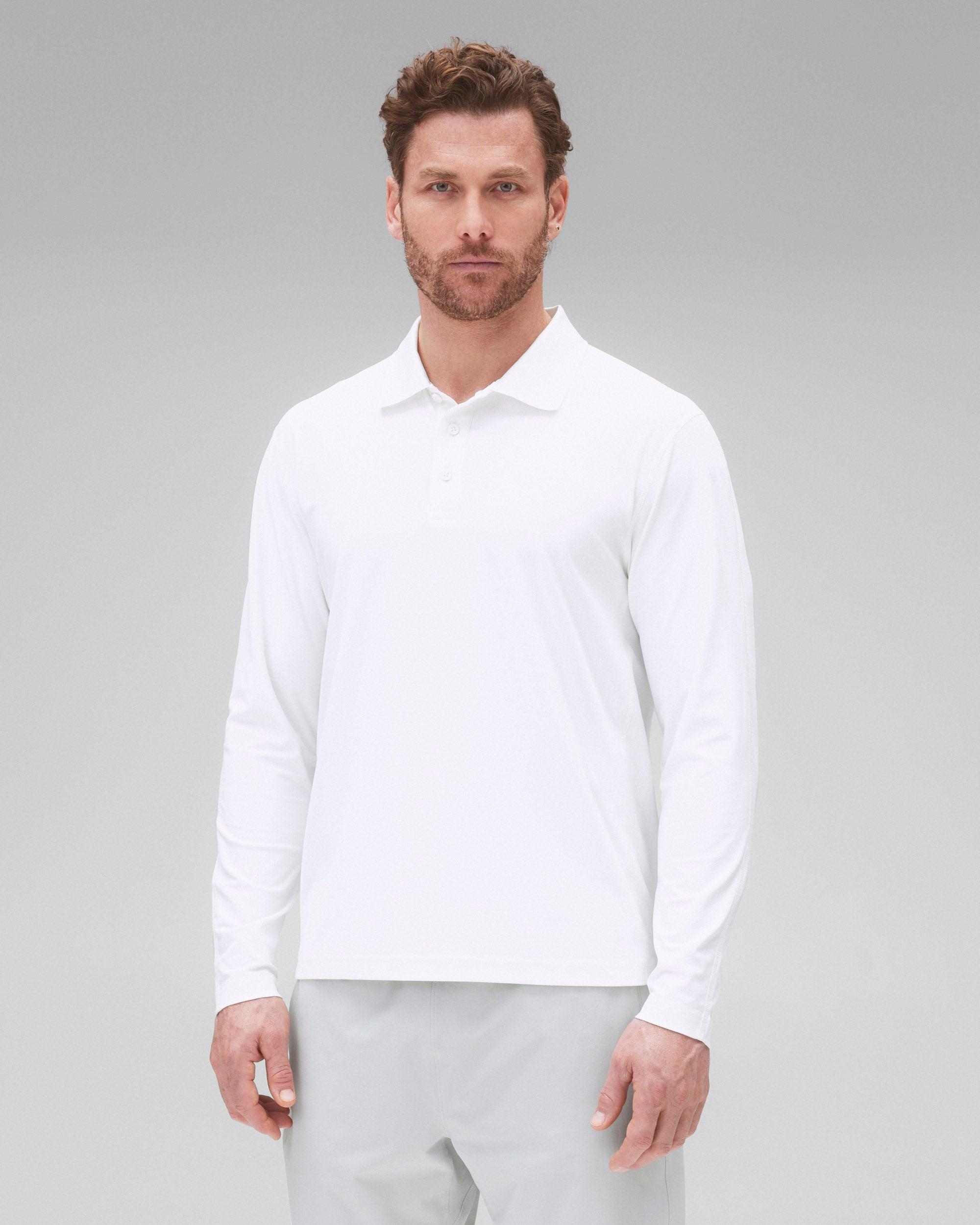 Tech Pique Playoff Standard Long Sleeve Polo Male Product Image