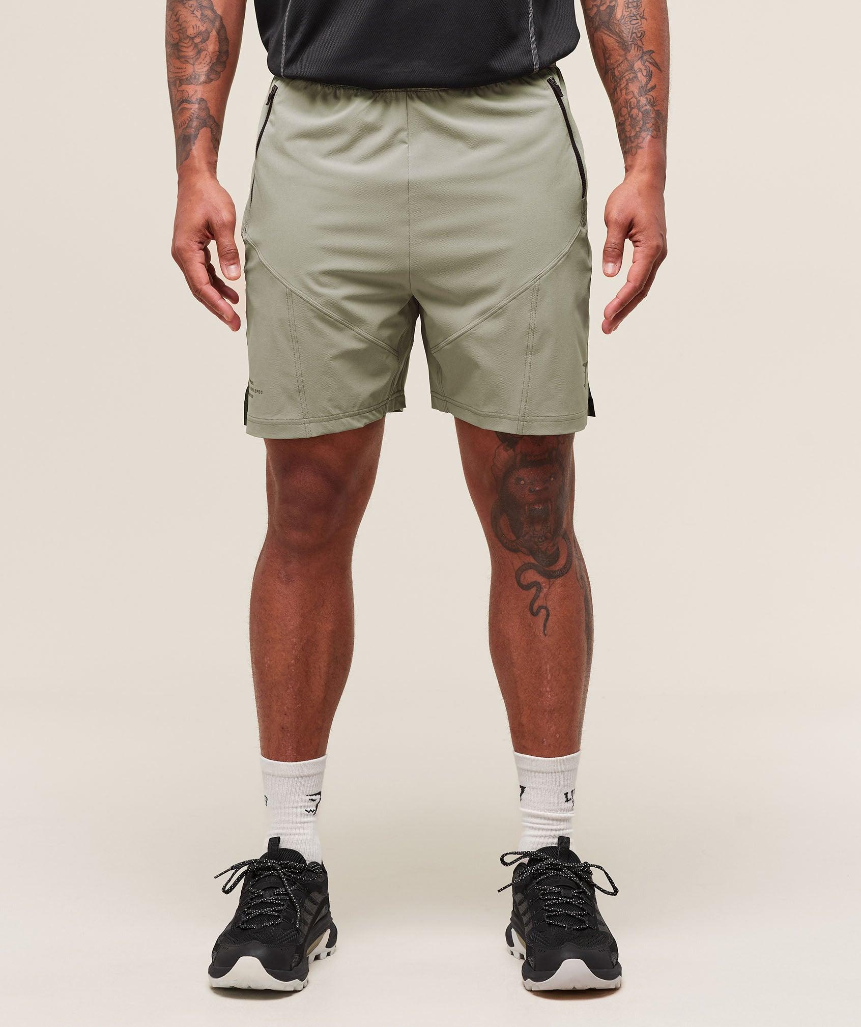 Gymshark Tactical 6" Short - Chalk Green Male Product Image