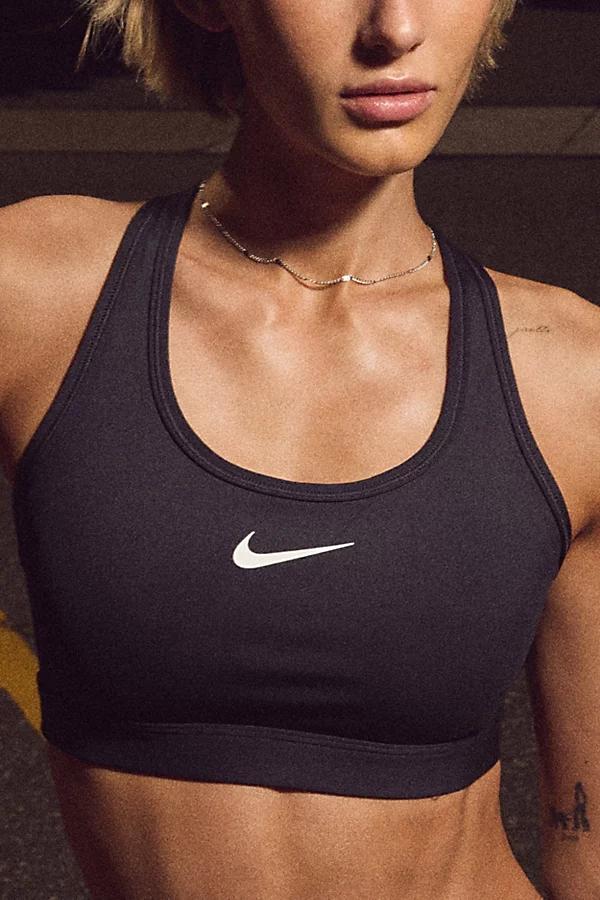 Nike Womens Swoosh Medium Support Padded Sports Bra | DX6821-100 Product Image
