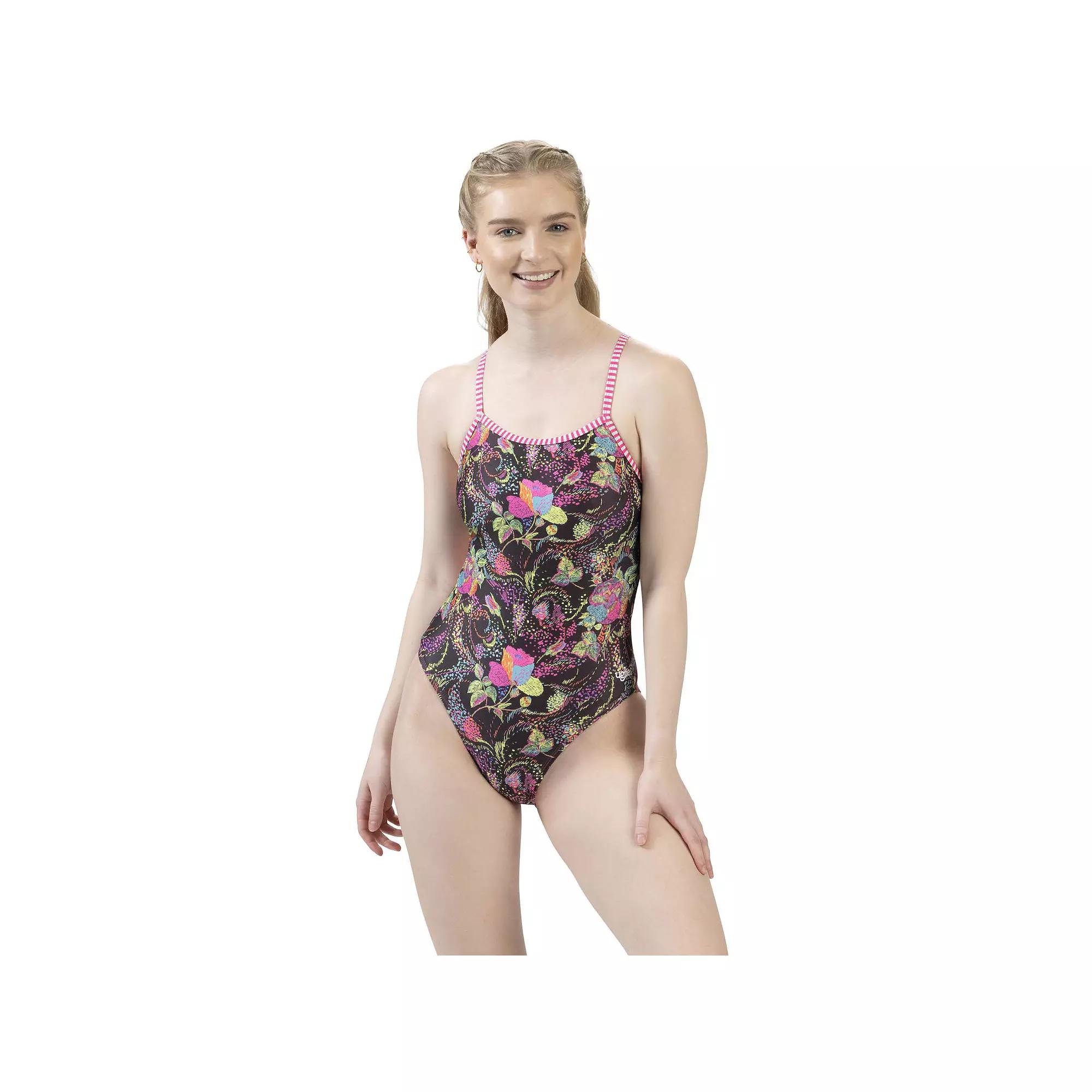 Women's Little Dolfin Uglies Tapestry String Back One-Piece Swimsuit, Size: 28 Product Image