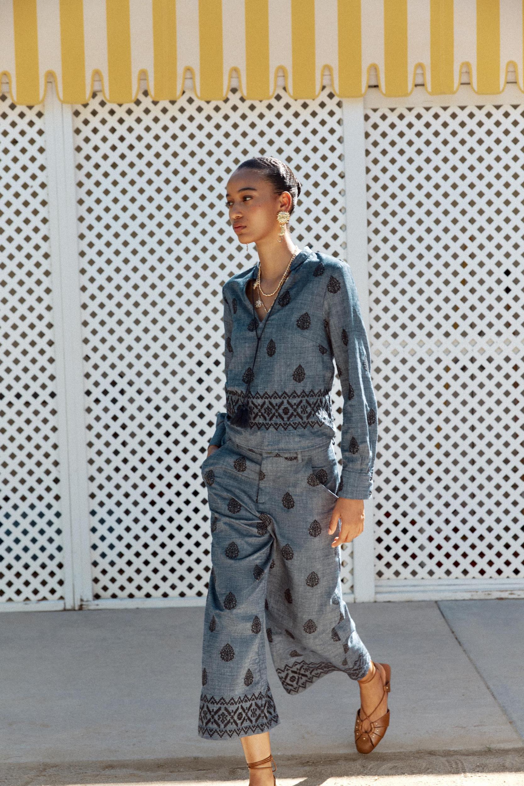 EMBROIDERED CULOTTES Product Image