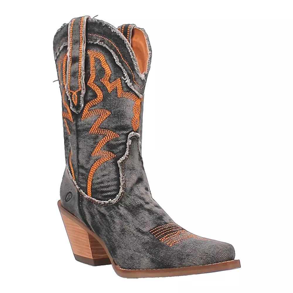 Dingo Yall Need Dolly Denim Western Mid Boots Product Image