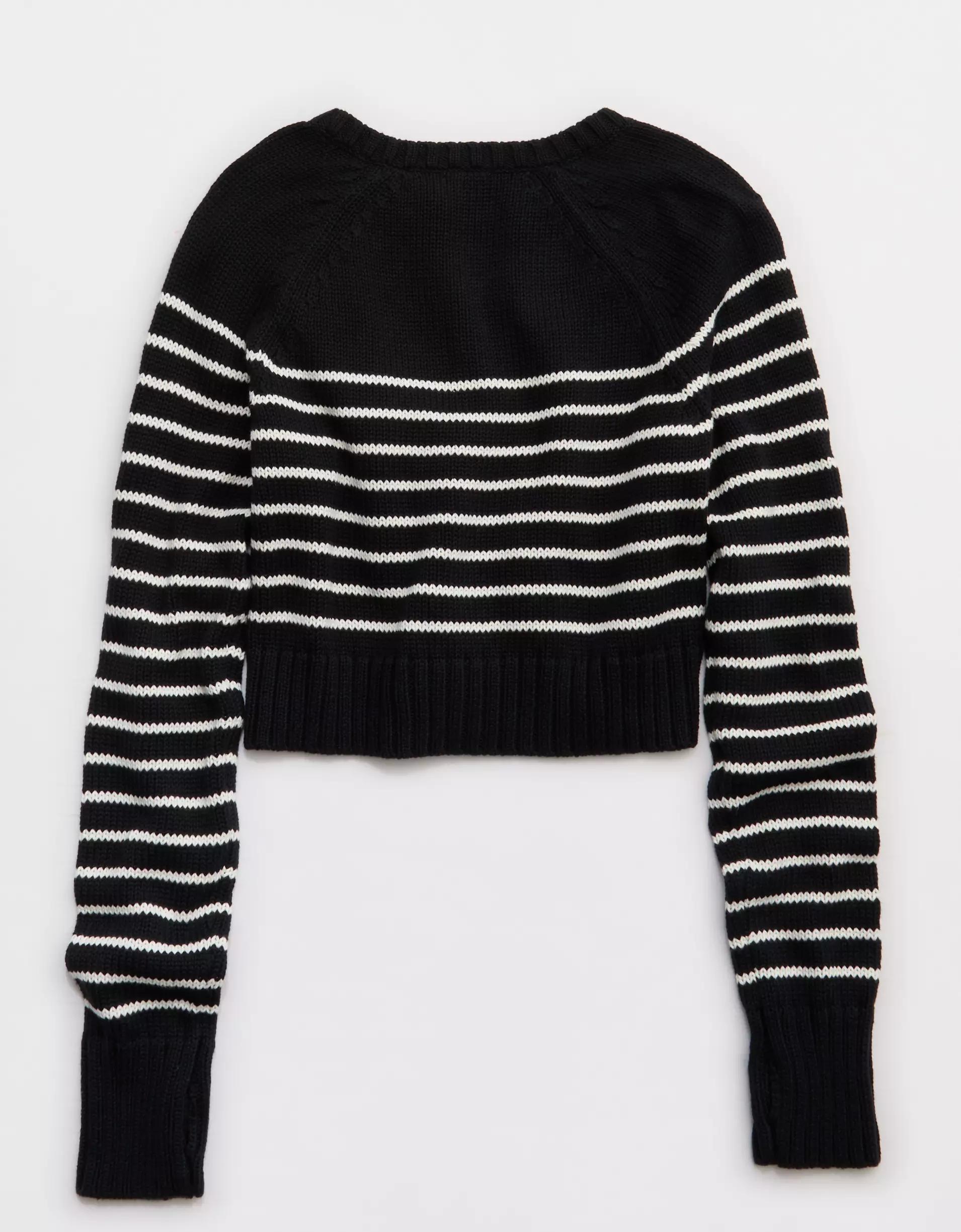 OFFLINE By Aerie Striped Cardigan Sweater Product Image