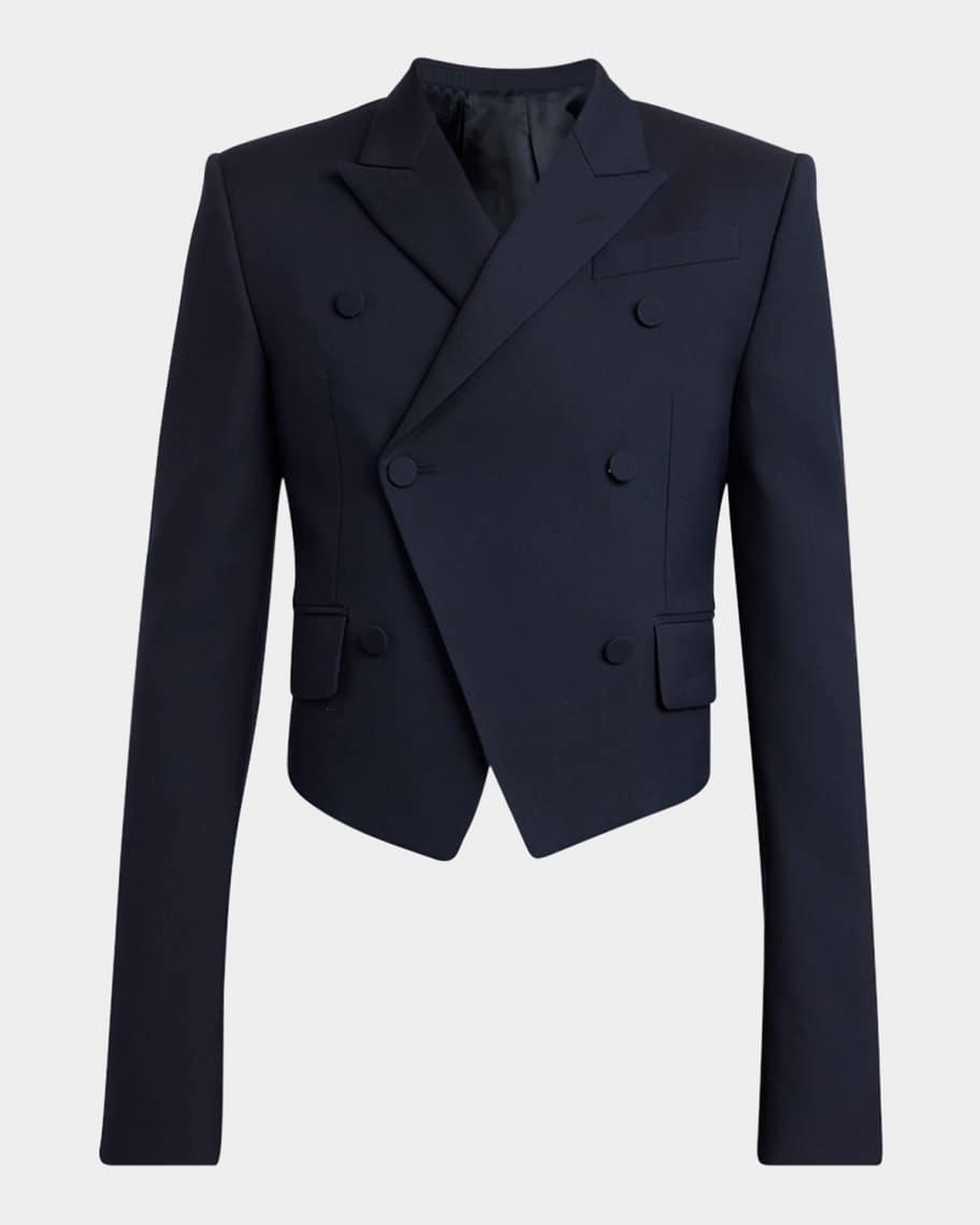 Men's Double-Breasted Shrunken Blazer Product Image