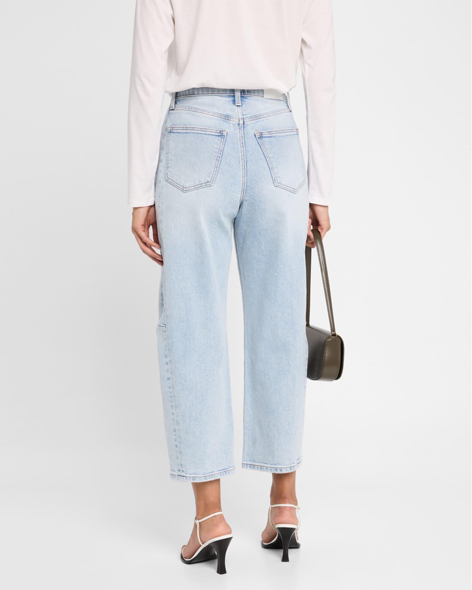 Eli High-Rise Arched-Leg Jeans Product Image