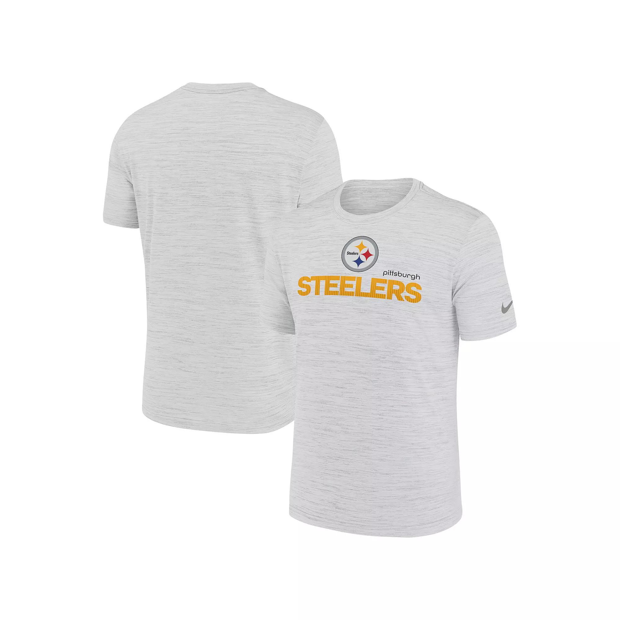 Men's Nike White Pittsburgh Steelers Blitz Velocity Modern Performance T-Shirt,  Product Image