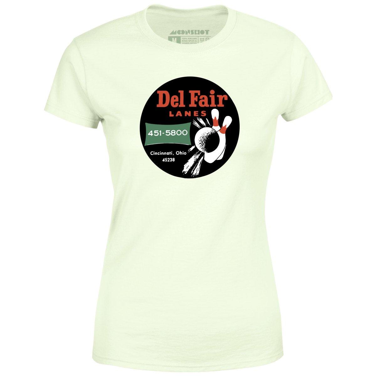 Del Fair Lanes - Cincinnati, OH - Vintage Bowling Alley - Women's T-Shirt Female Product Image