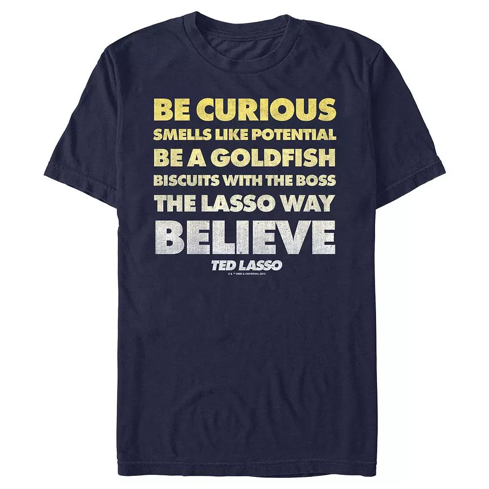 Men's Ted Lasso Quote Stack Graphic Tee,  Product Image