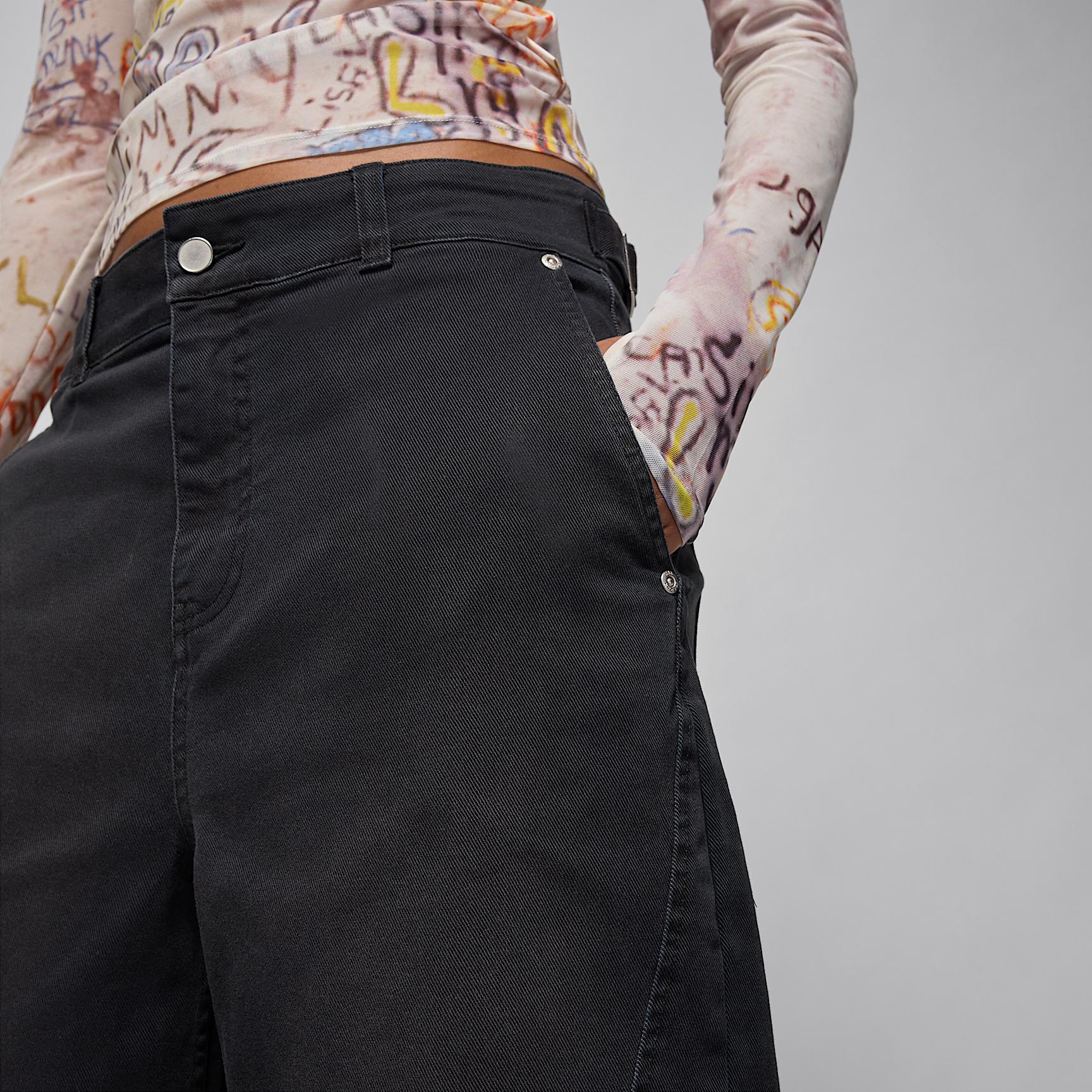 Womens Jordan Flight 91 Wide-Leg Baggy Pants | HQ9193-010 Product Image