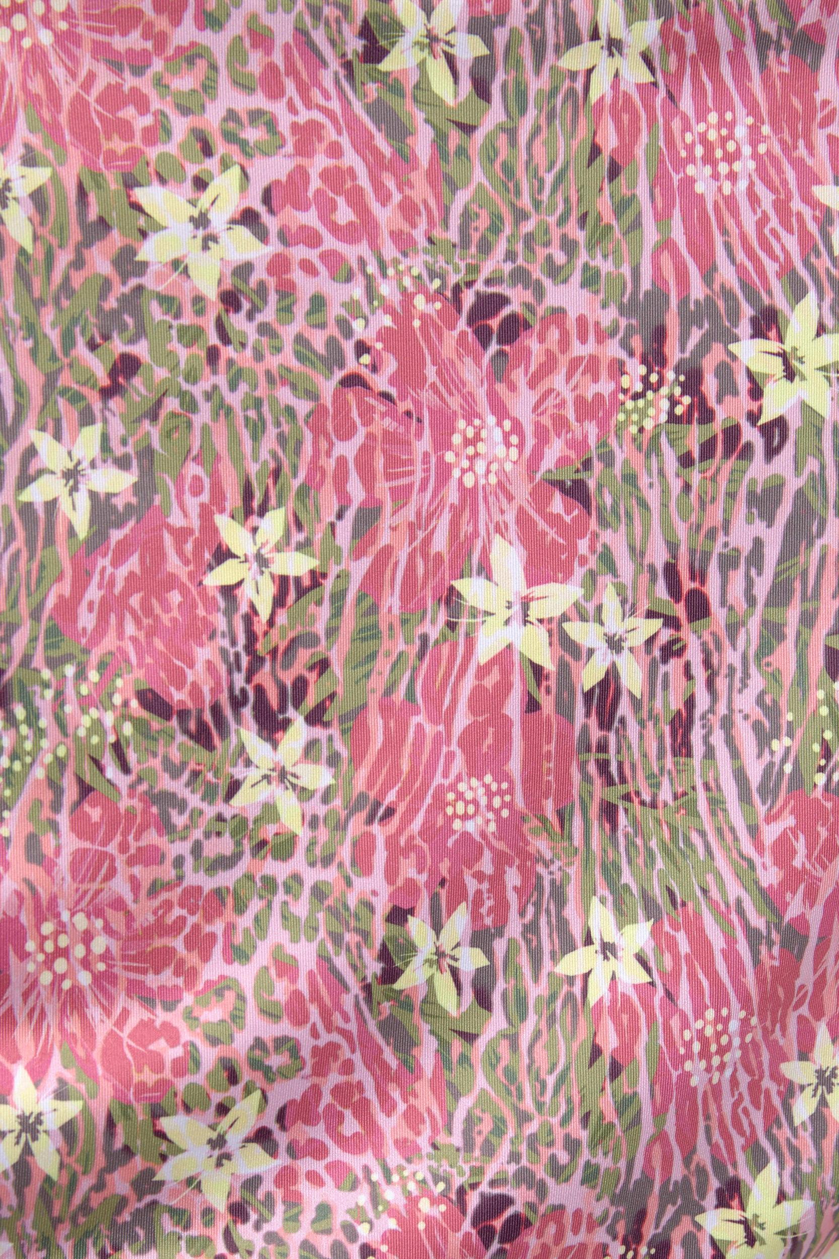 Reversible floral sarong mini skirt Product Image