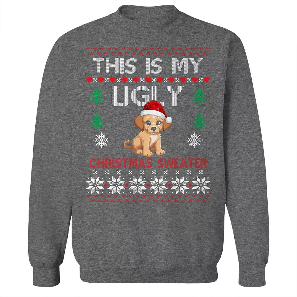 Men's Ugly Puppy Christmas Sweater Graphic Sweatshirt, Adult Unisex,  Product Image
