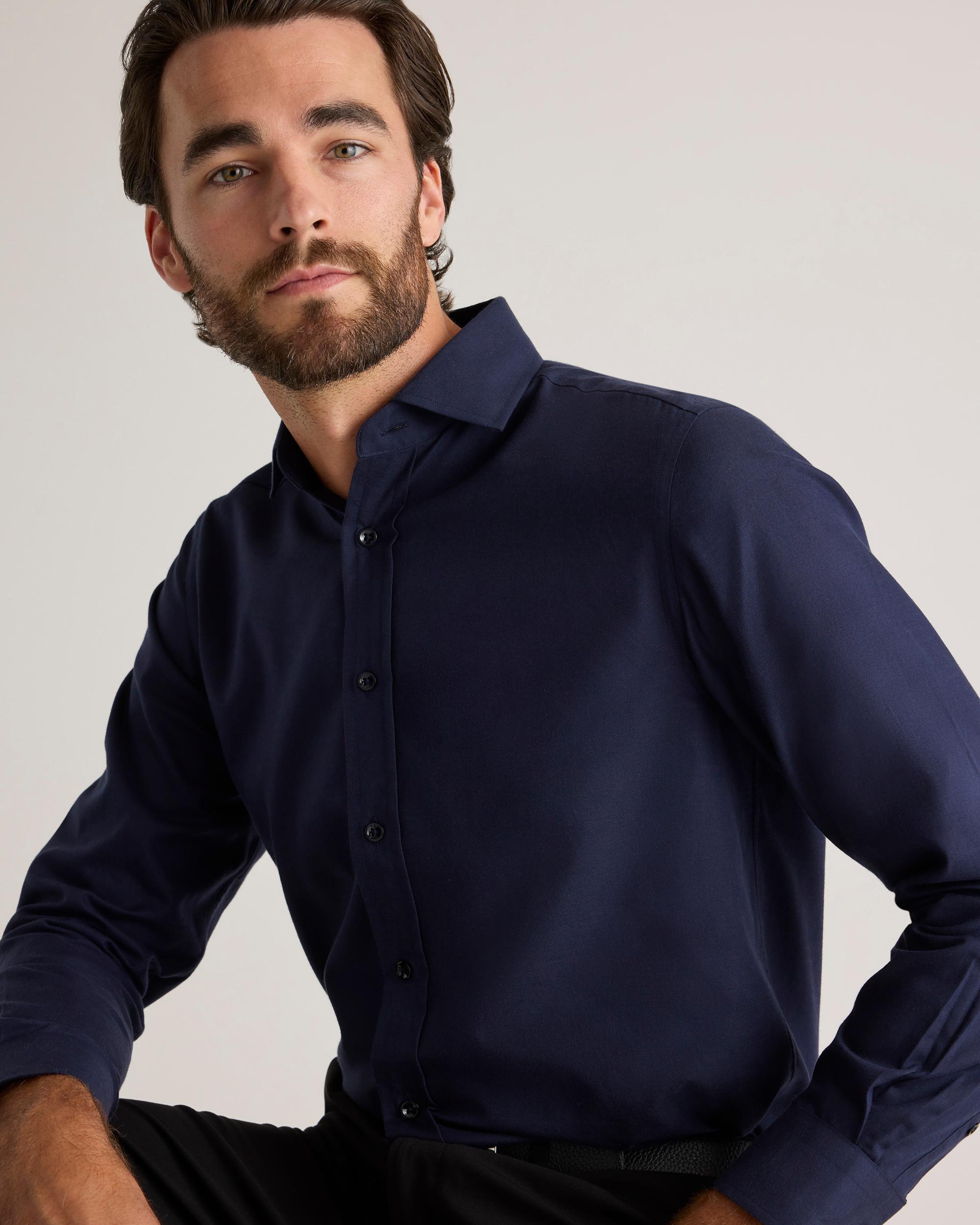 Quince | Men's Cashmere Dress Shirt Size XL, Organic Cotton Product Image