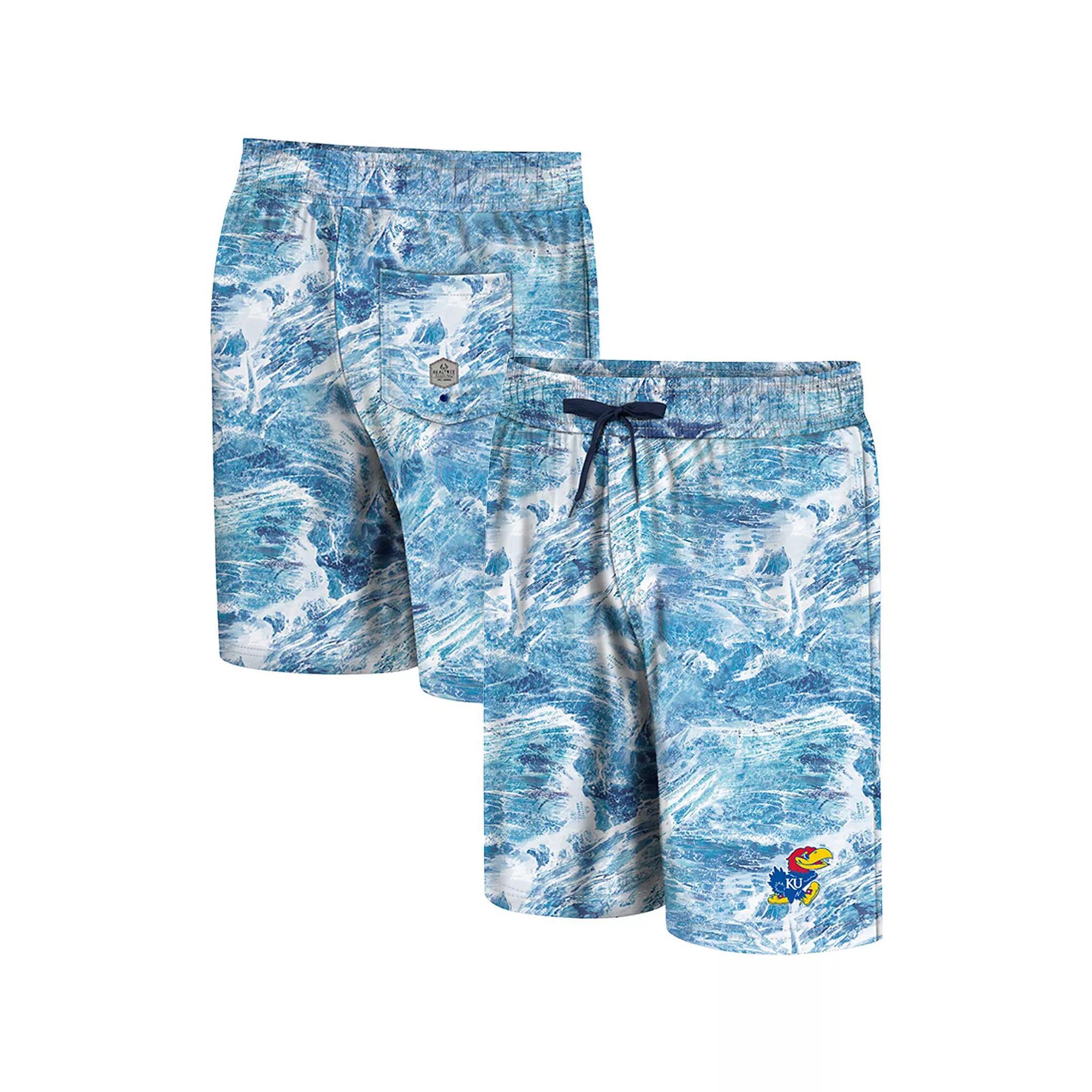 Men's Colosseum Blue Kentucky Wildcats Realtree Aspect Ohana Swim Shorts, Size: Small Product Image
