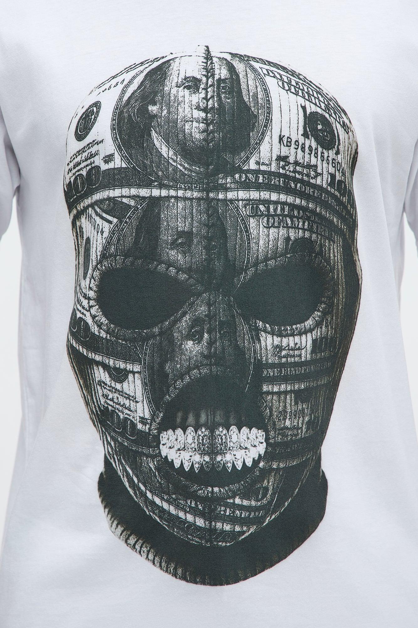 Money Mask Short Sleeve Tee - White Product Image