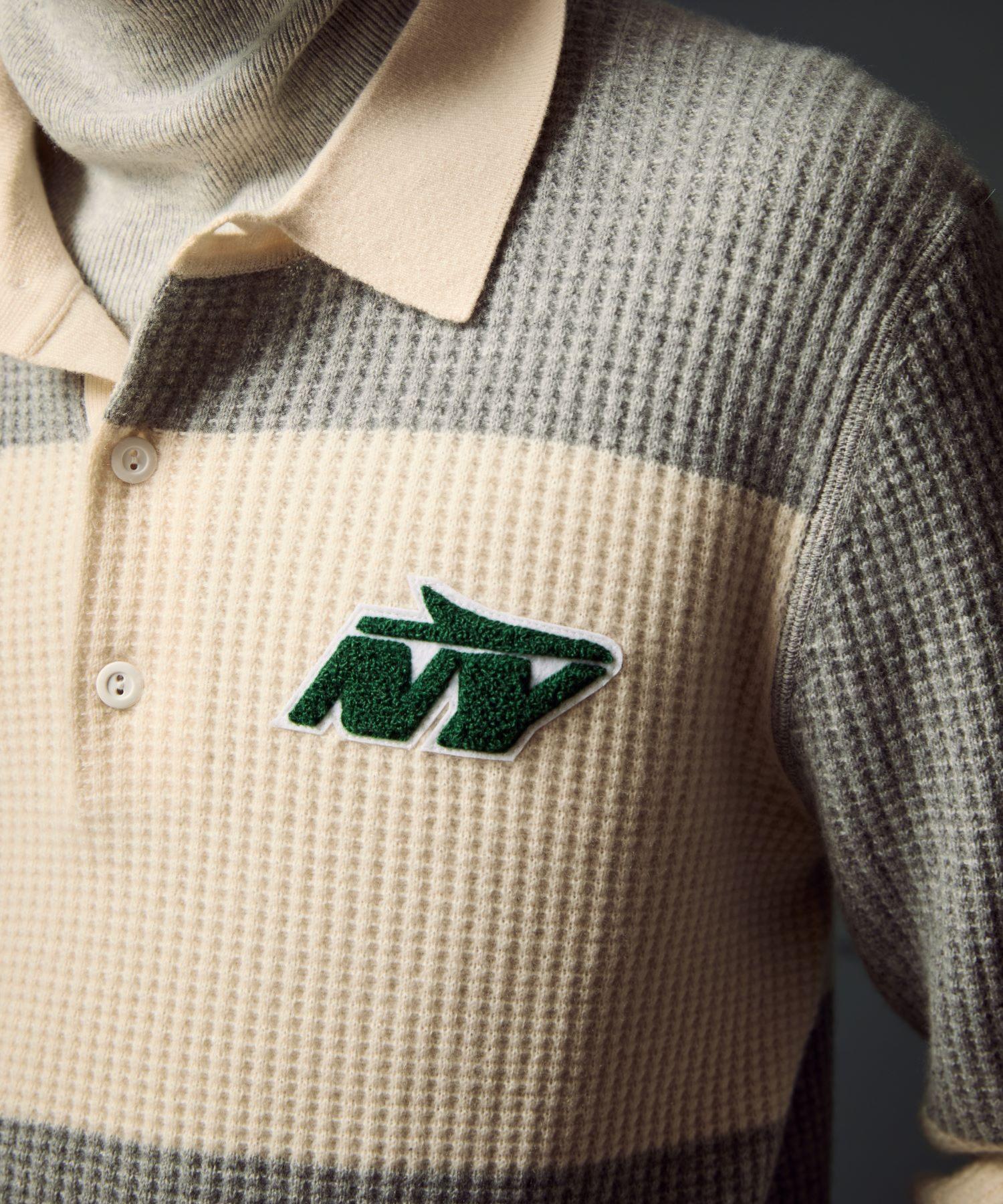 Todd Snyder by Fanatics for NFL Jets Cashmere Rugby Sweater Product Image