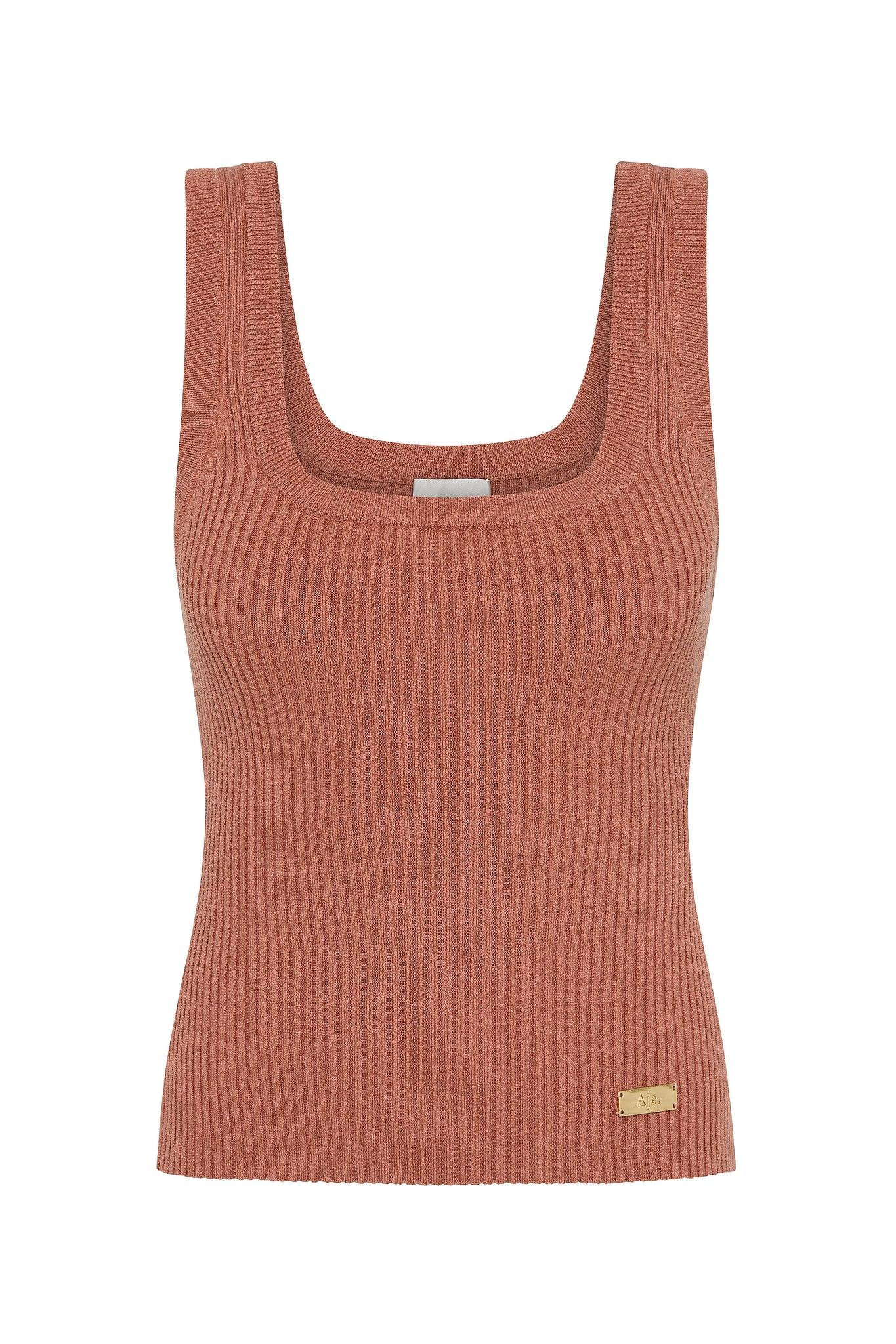 Bronte Scoop Neck Rib Tank Product Image