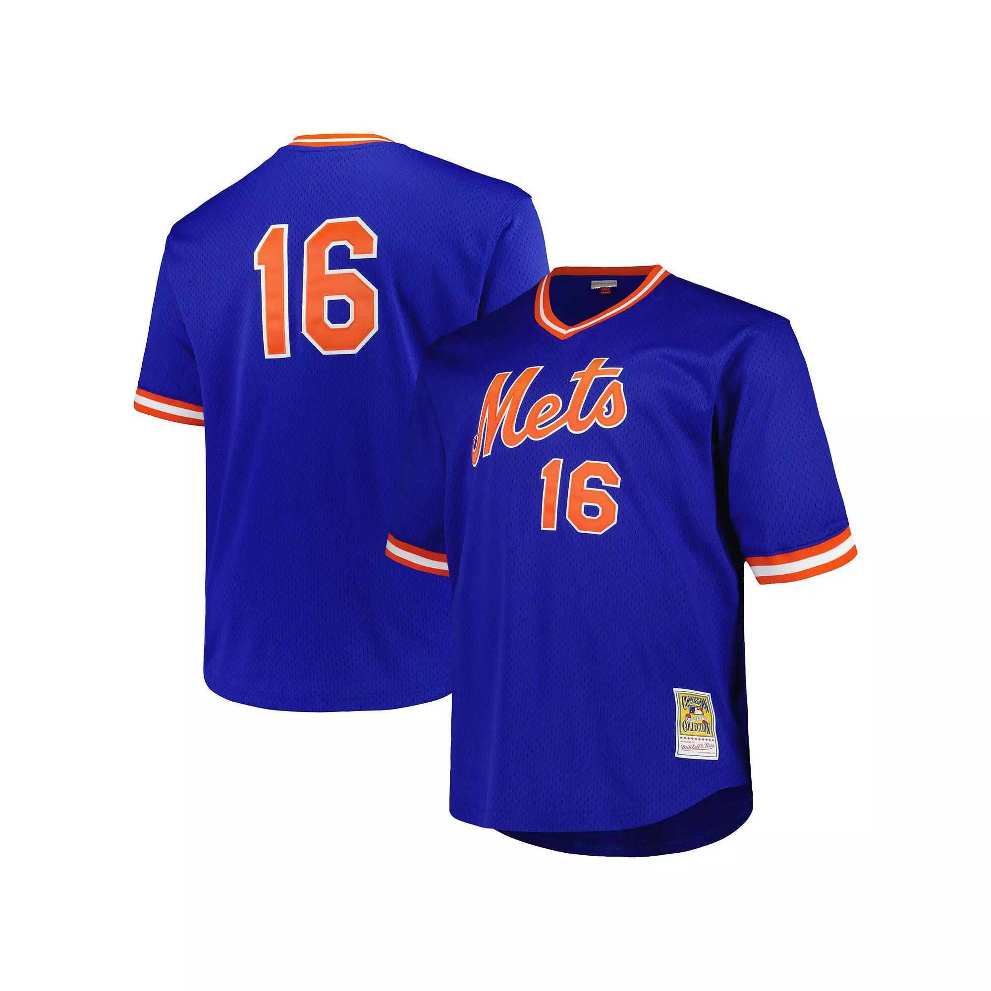 Men's Profile Dwight Gooden Royal New York Mets Big & Tall Cooperstown Collection Mesh Batting Practice Jersey,  Product Image