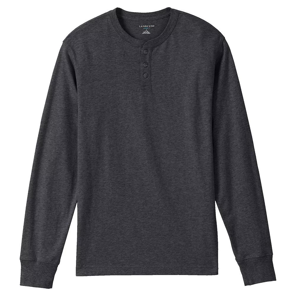 Big & Tall Lands' End Super-T Henley, Men's,  Product Image