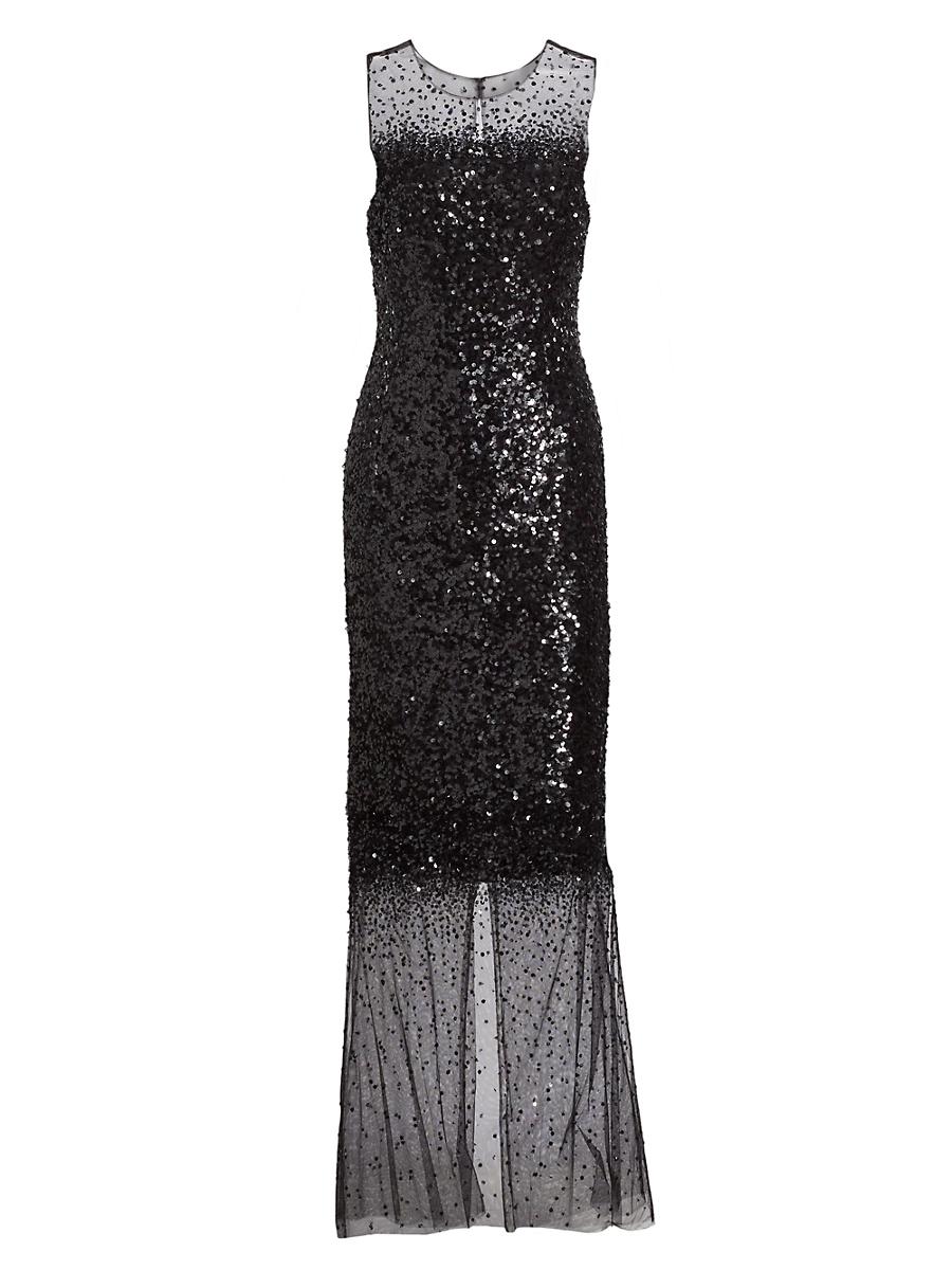 Womens Candida Sequined Tulle Gown Product Image